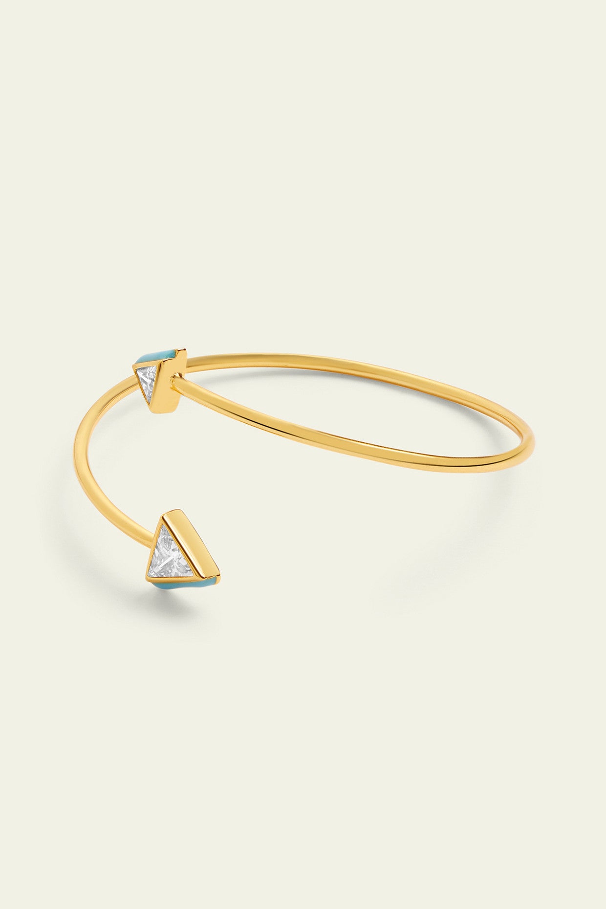 Blue Triangles Cuff