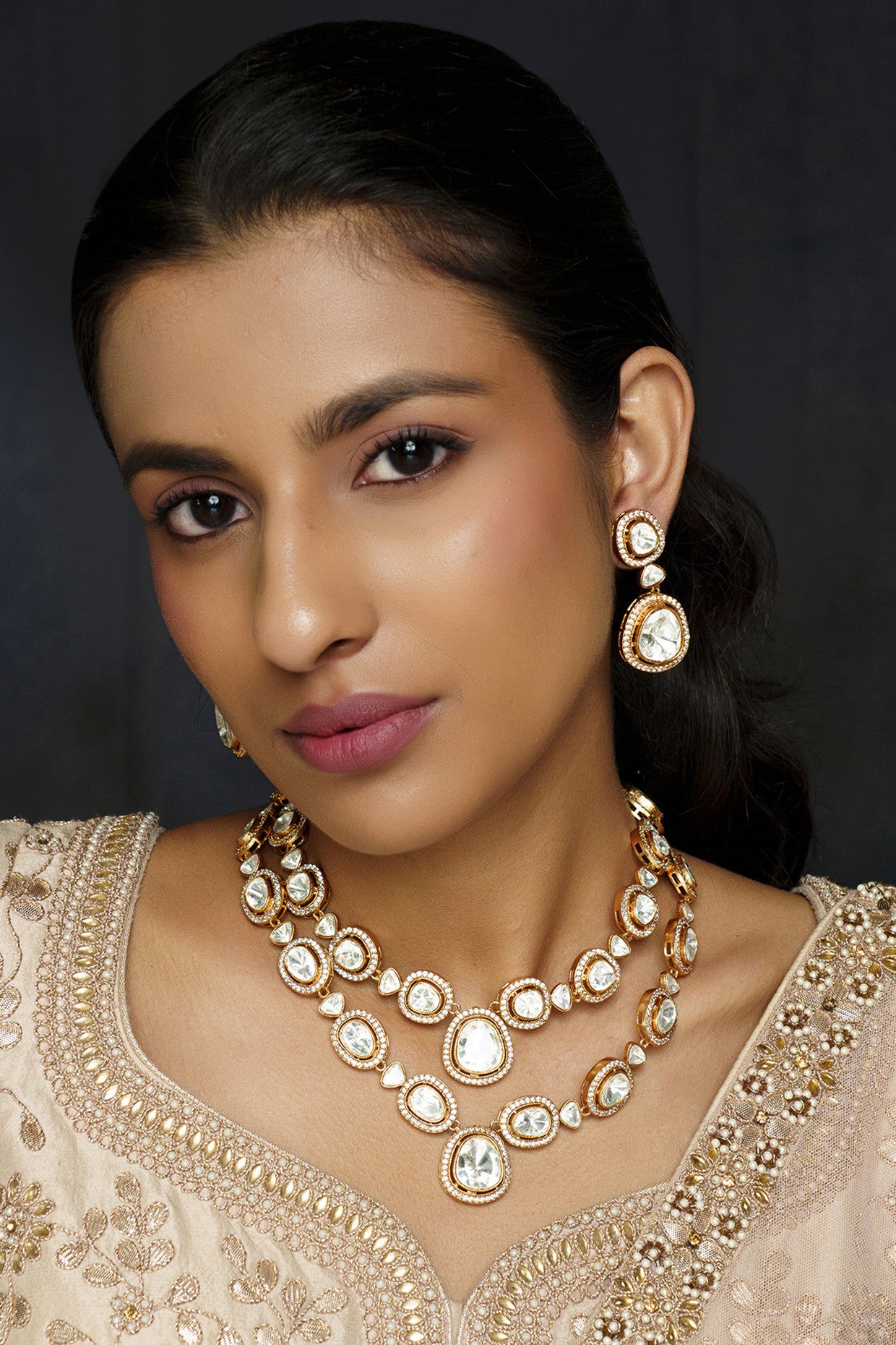 Pihu Moissanite Set