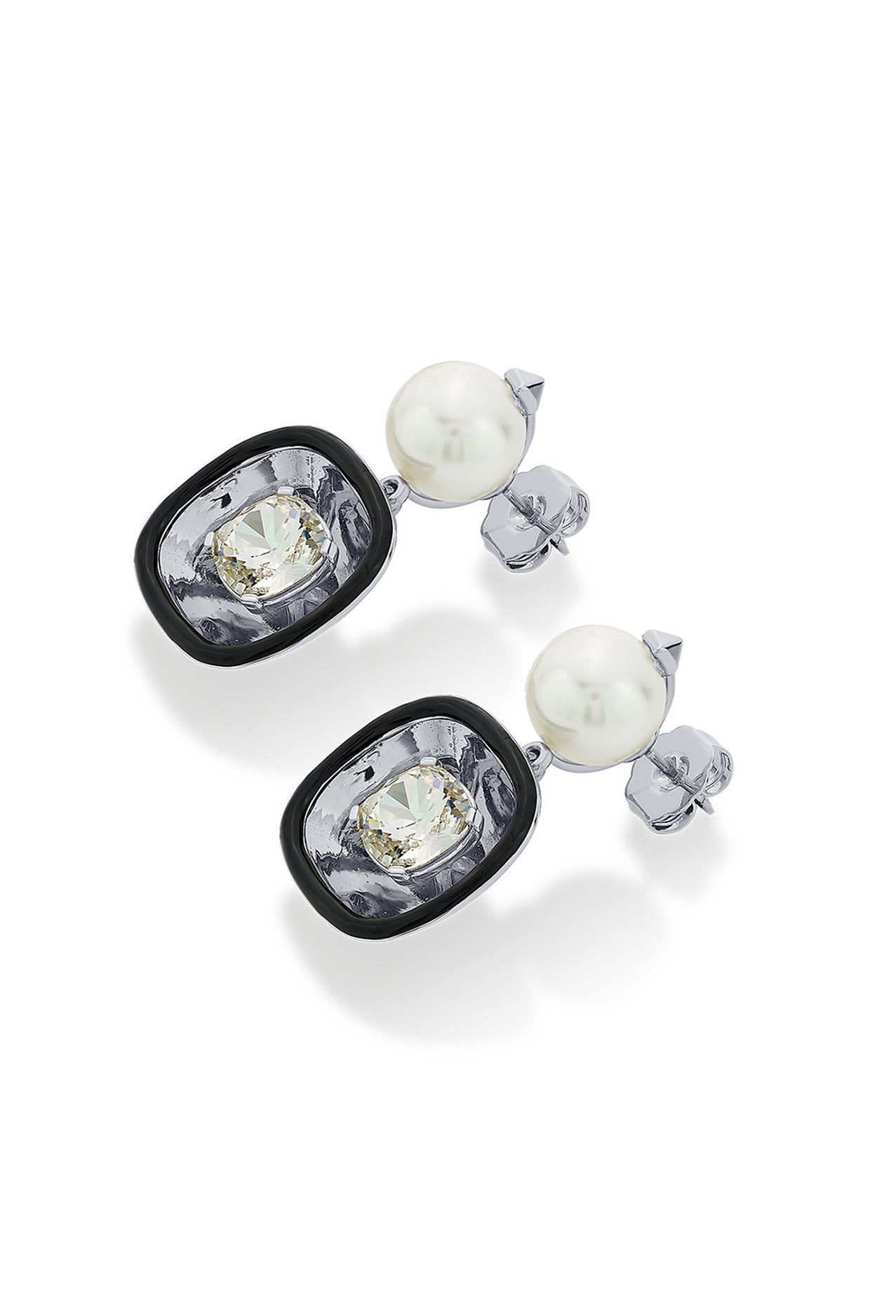 Bougie Glory Wrap Crystal & Pearl Earrings