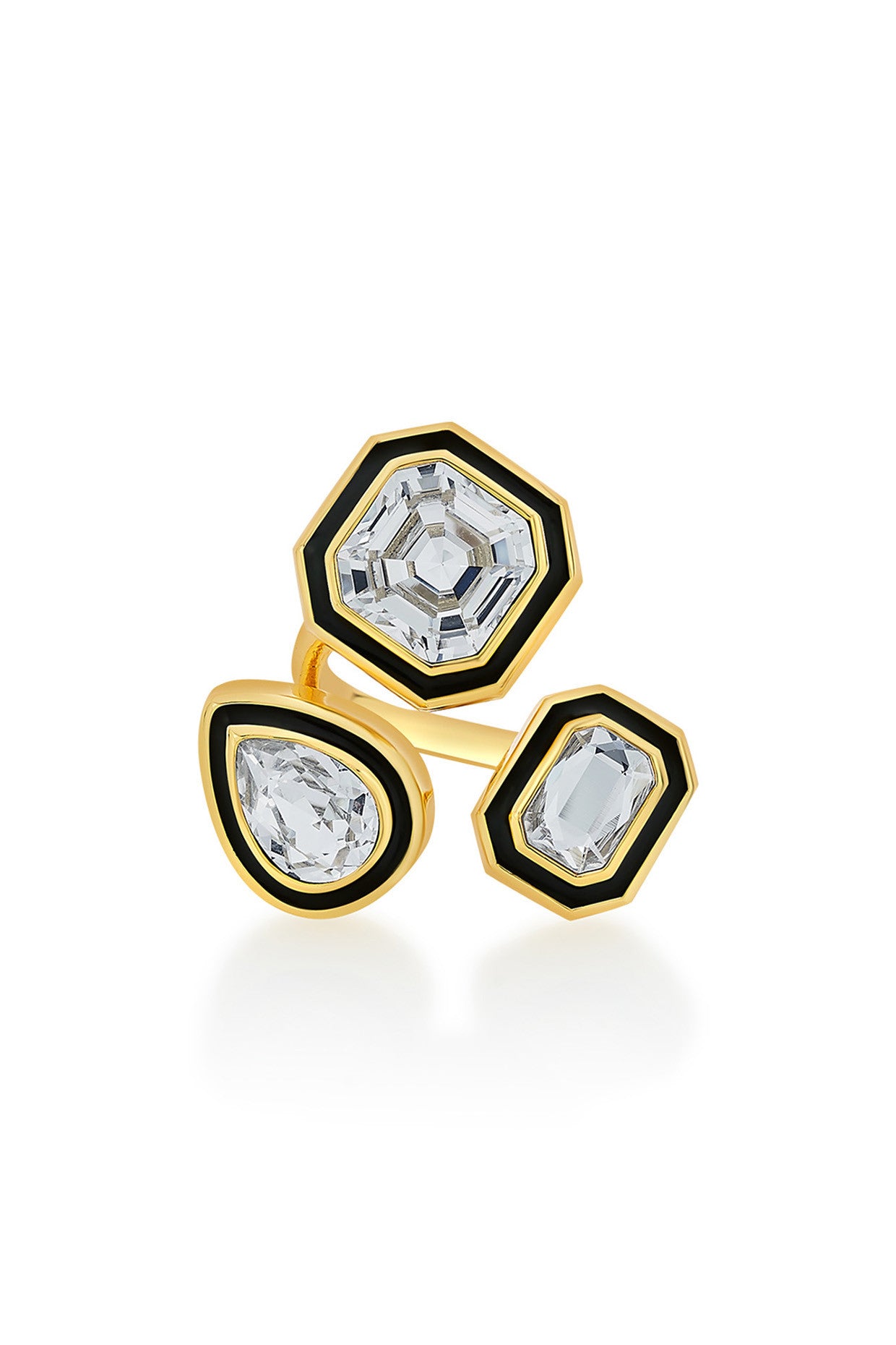 Bougie Multi-Crystal Ring