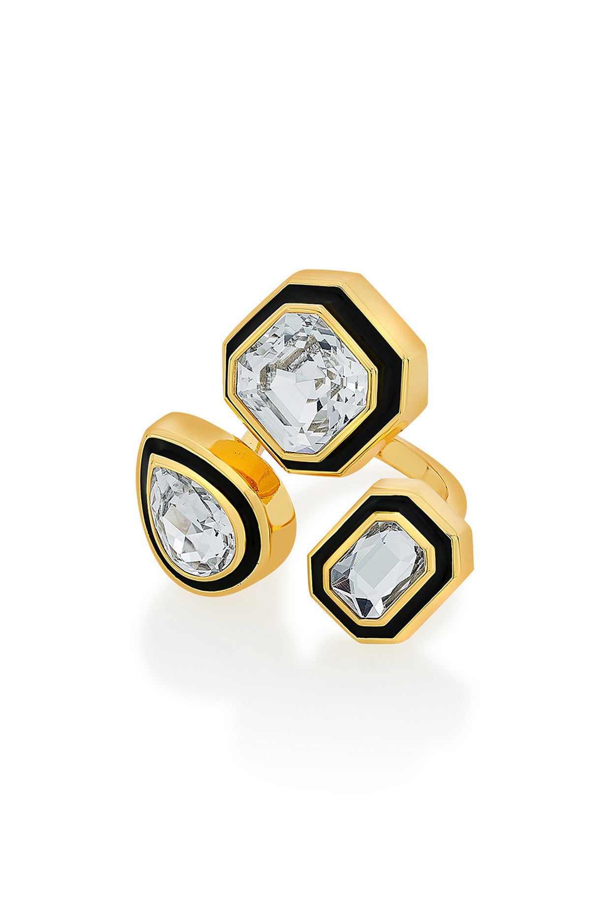 Bougie Multi-Crystal Ring