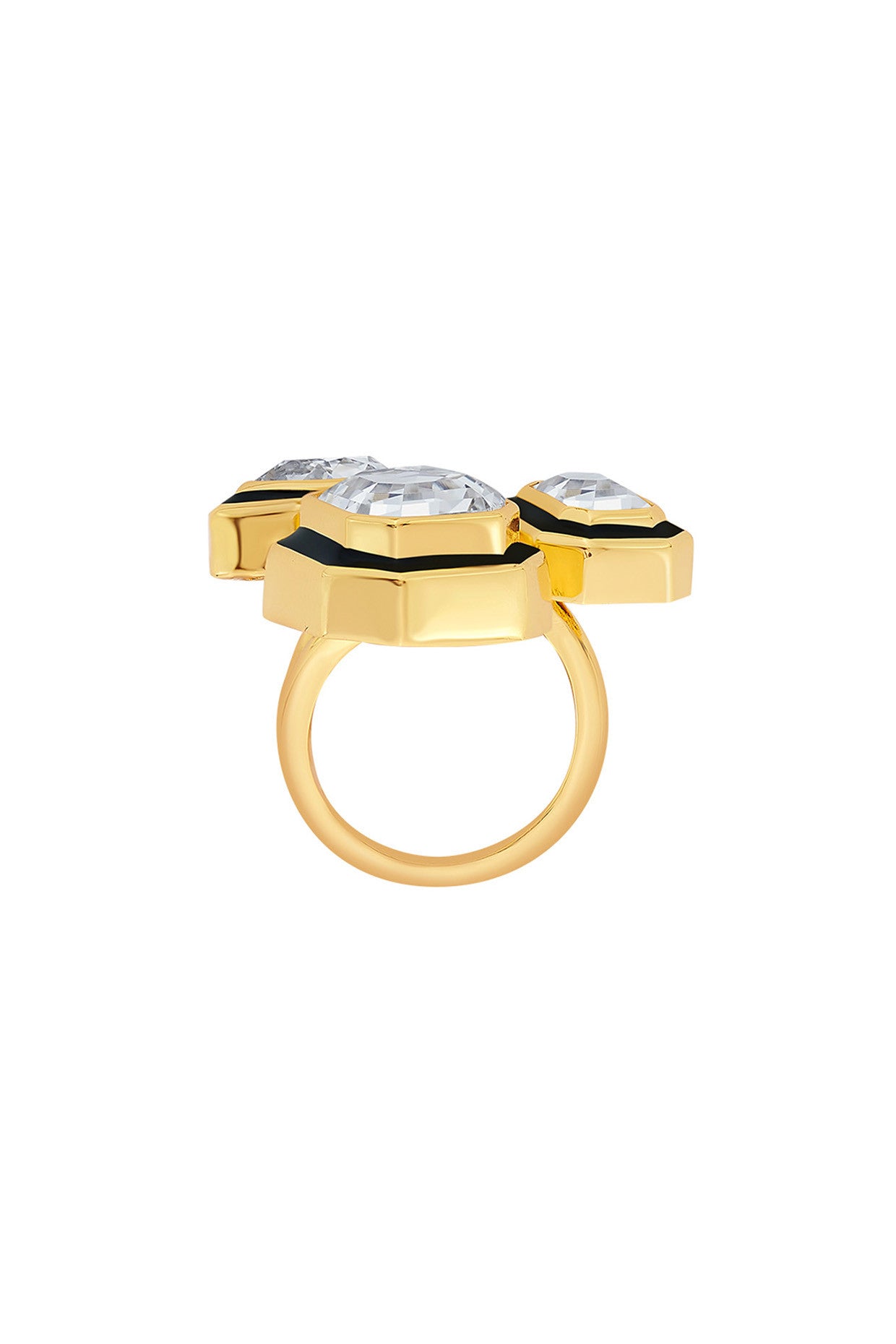 Bougie Multi-Crystal Ring