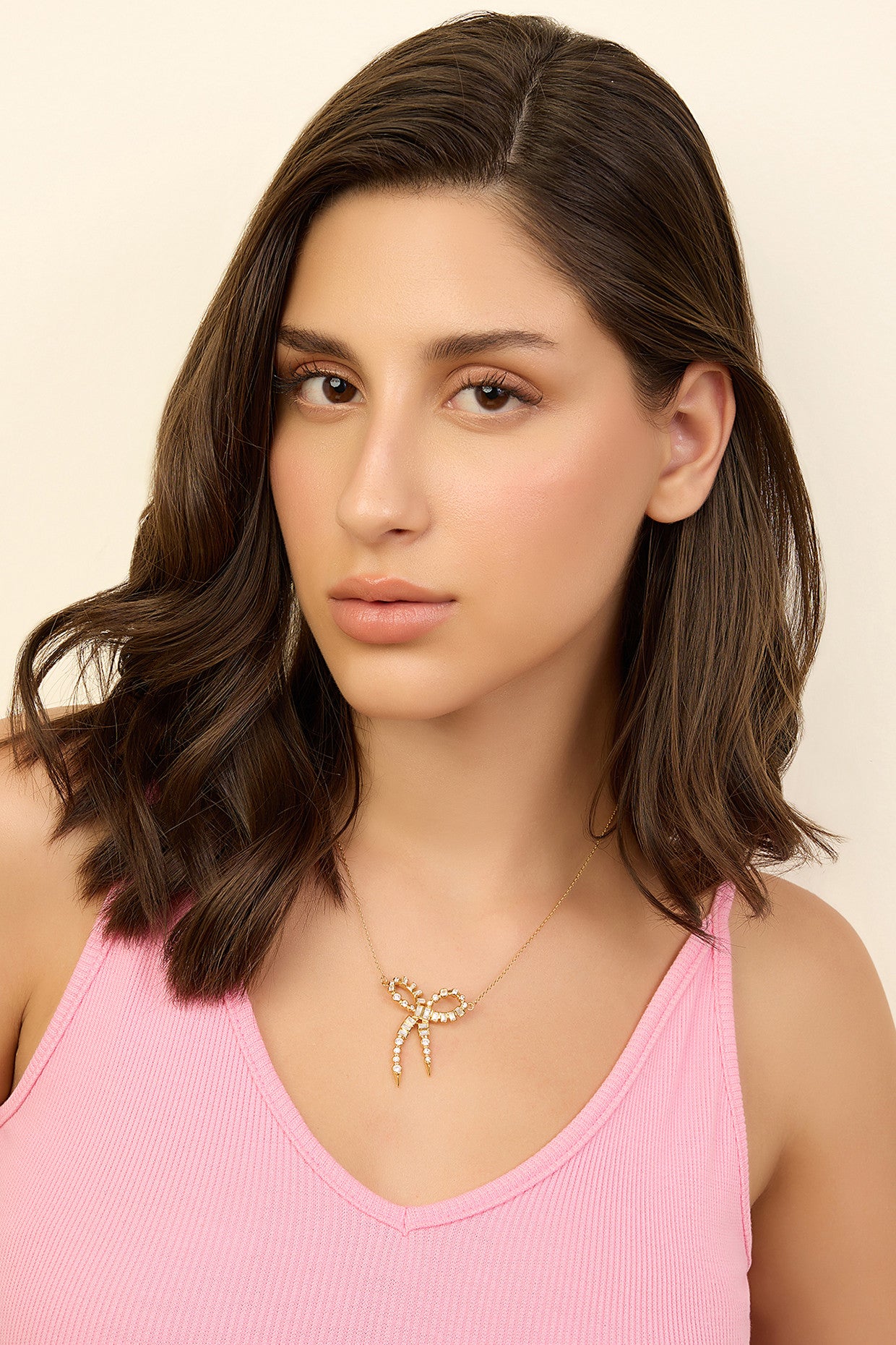 Bow Spiked Necklace