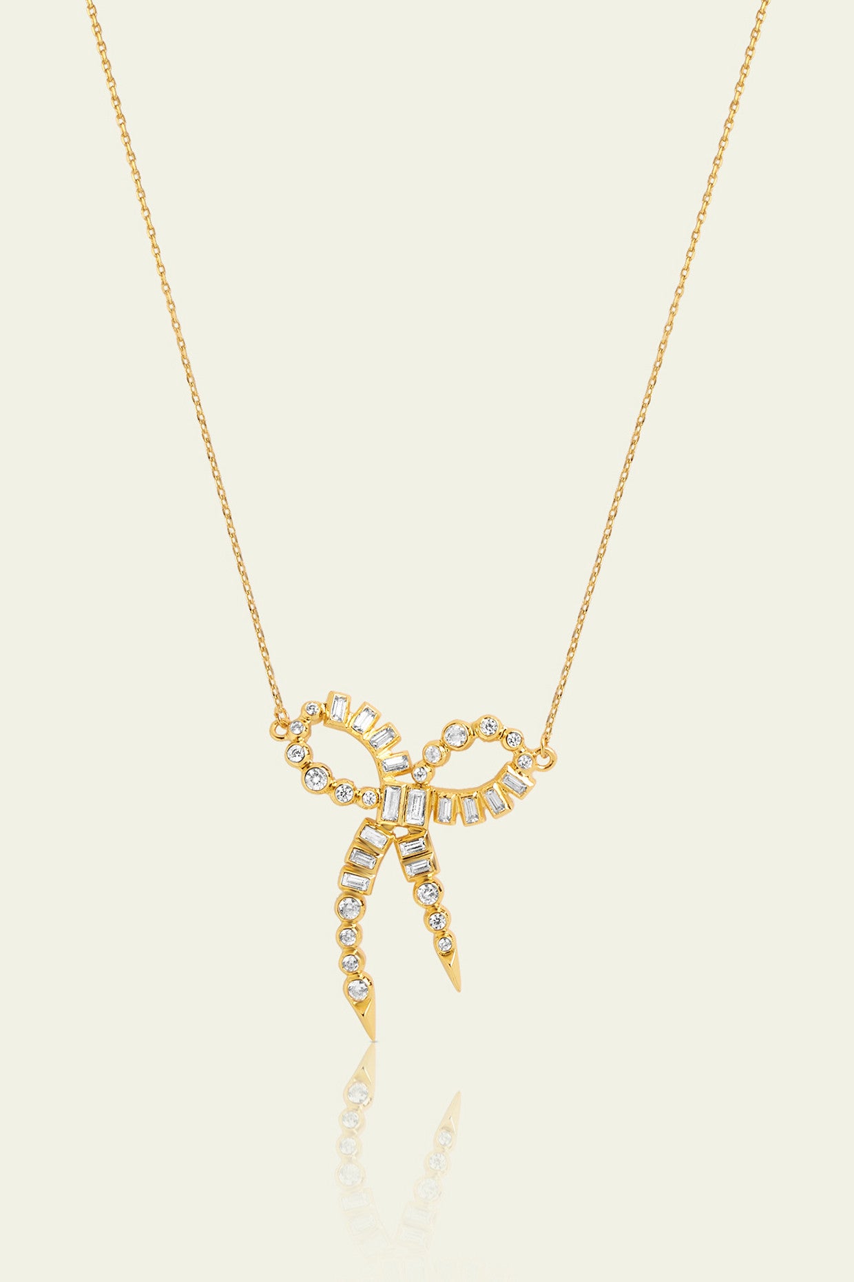 Bow Spiked Necklace