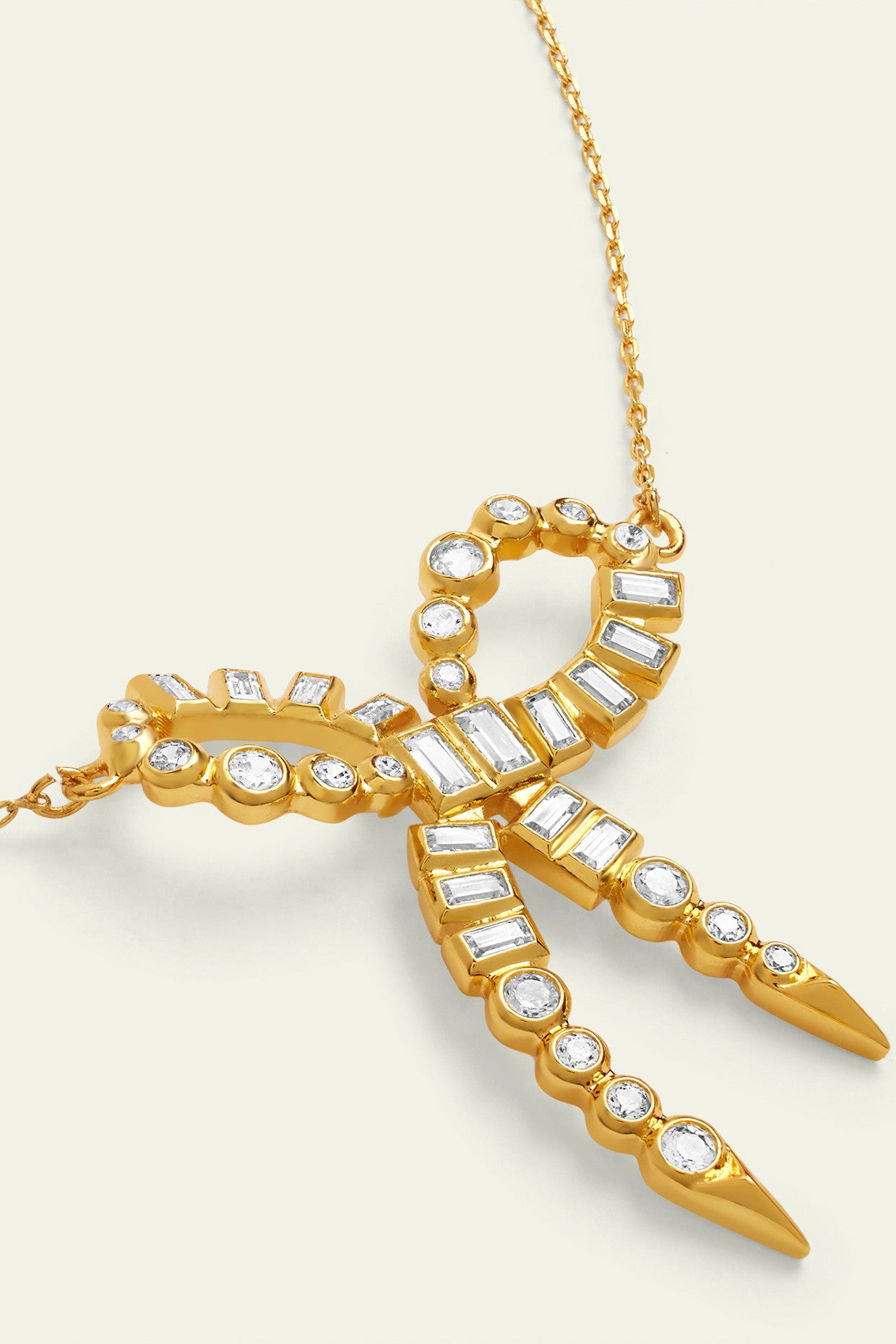Bow Spiked Necklace
