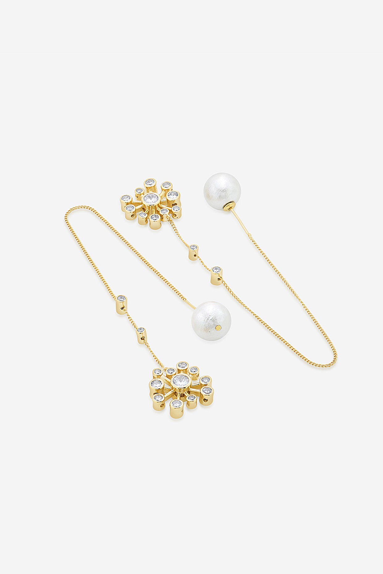 Floret Needle and Thread Earrings