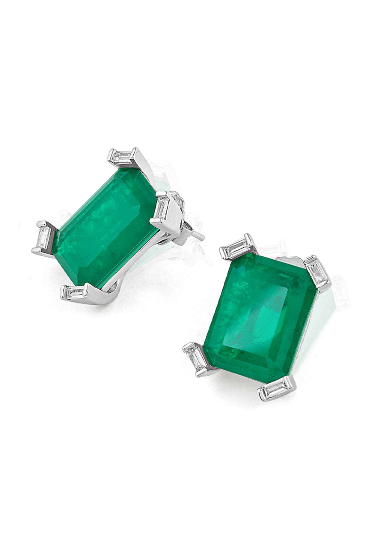 Doublet Green Stone Studs