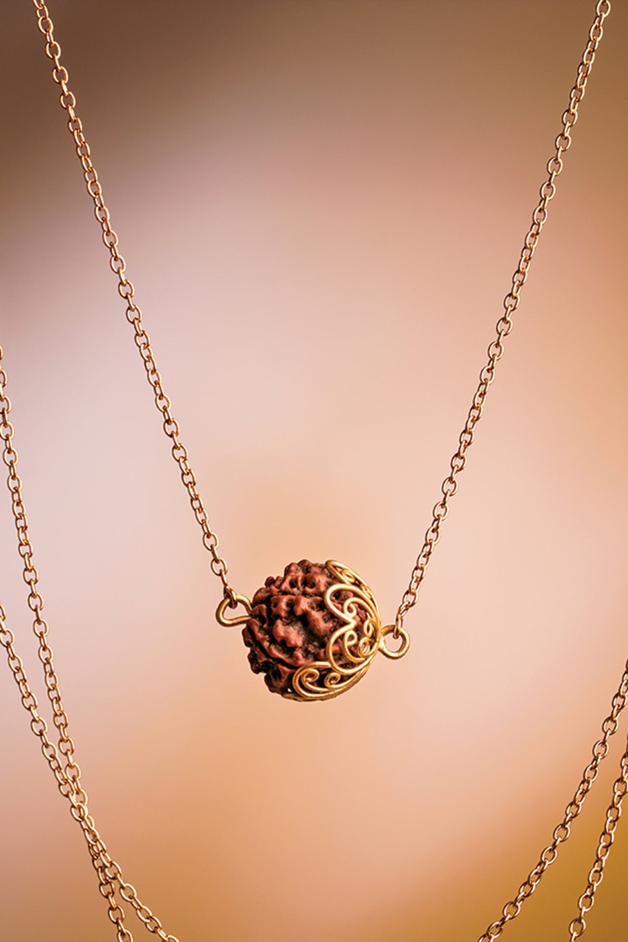 Rudraksha Layered Chain