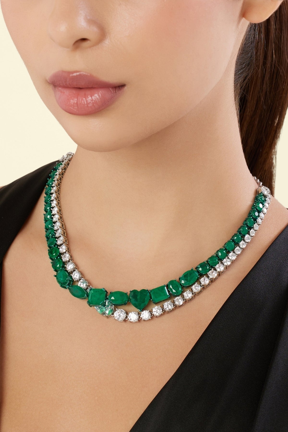 Estate Emerald Botox Necklace