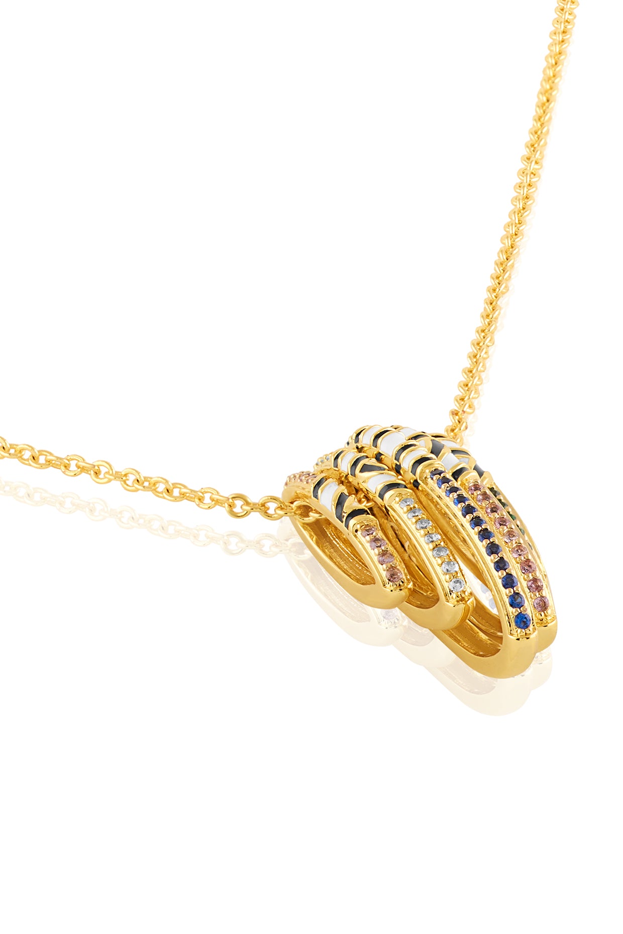 Visura Pendant Necklace In 18Kt Gold Plated