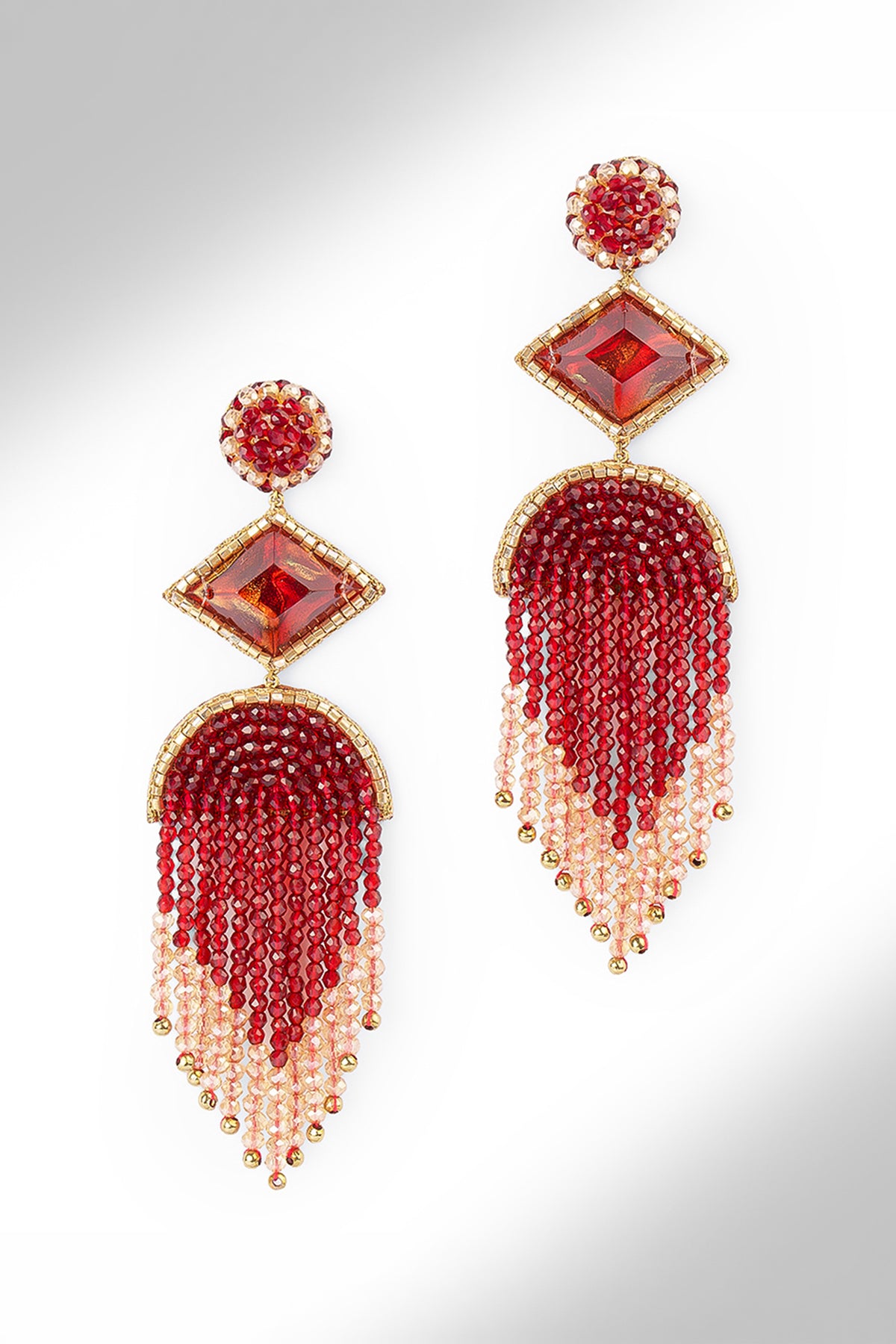 Maroon Sneha Earrings