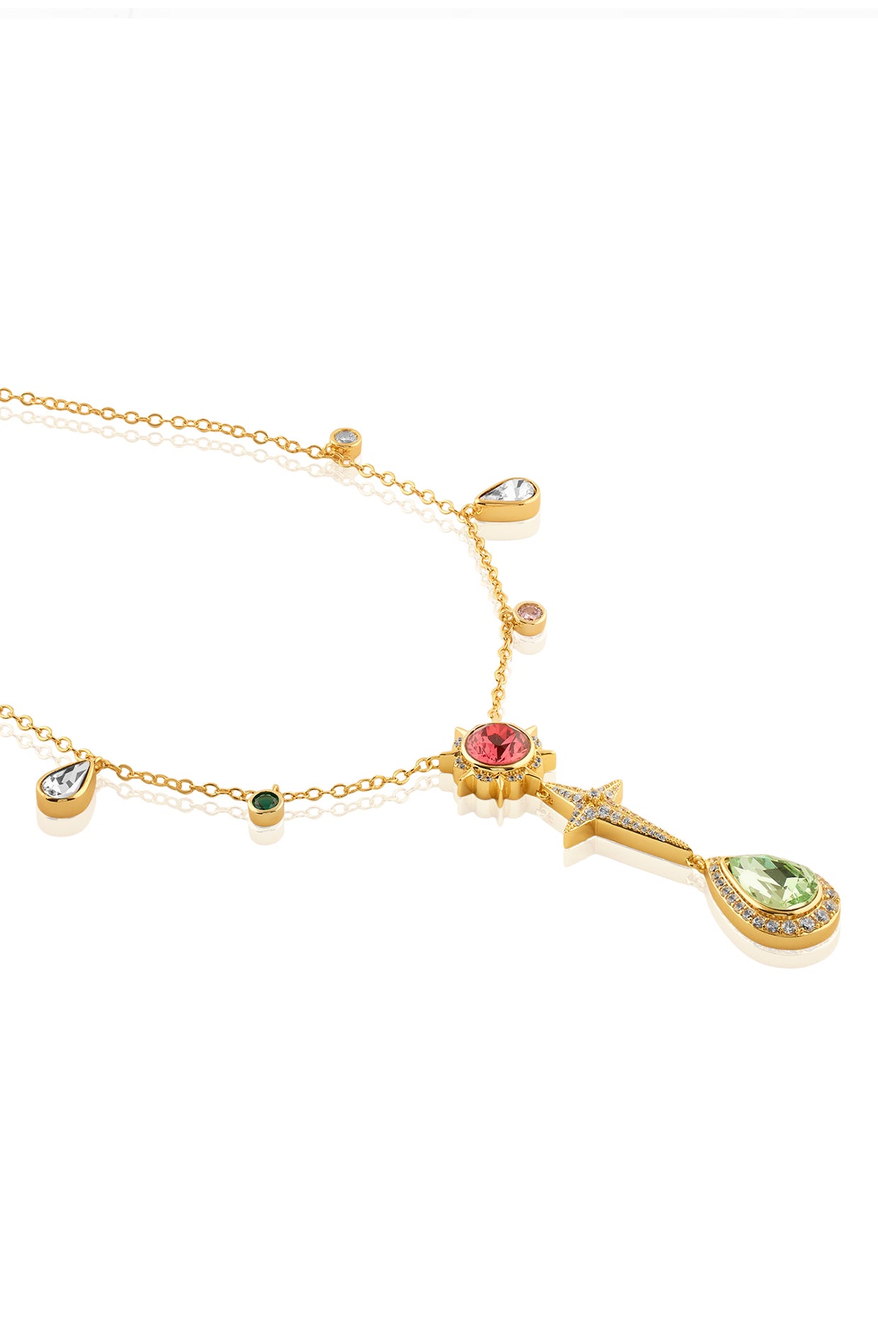 Arctura Y Necklace In 18Kt Gold Plated
