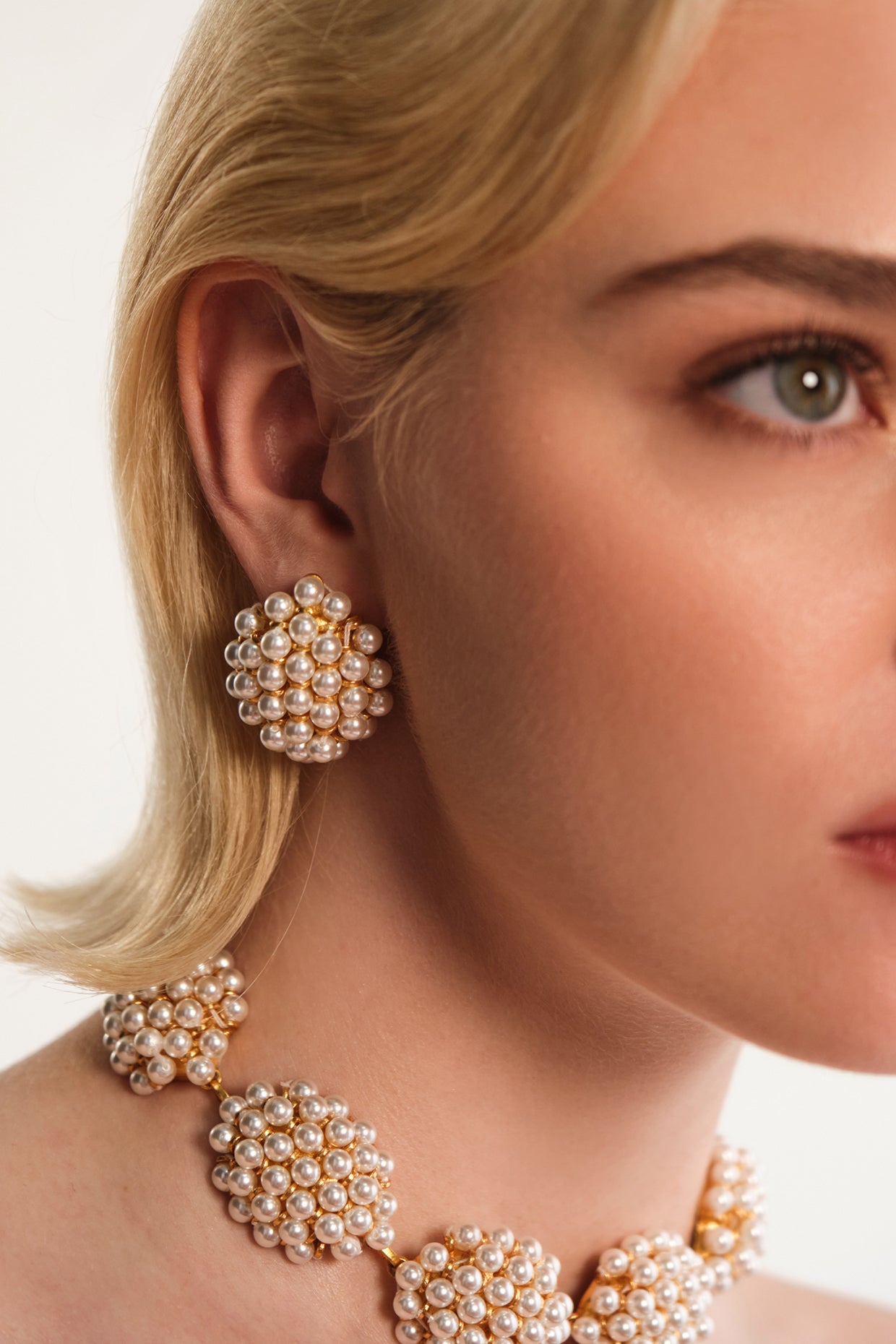 Cluster Studs 22Kt Gold-Plated