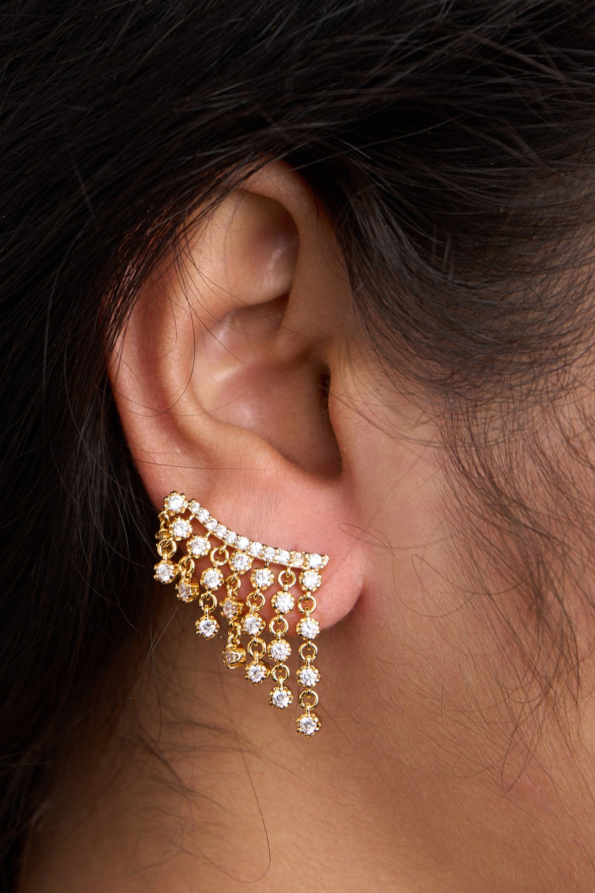 Silver Ambre Earrings