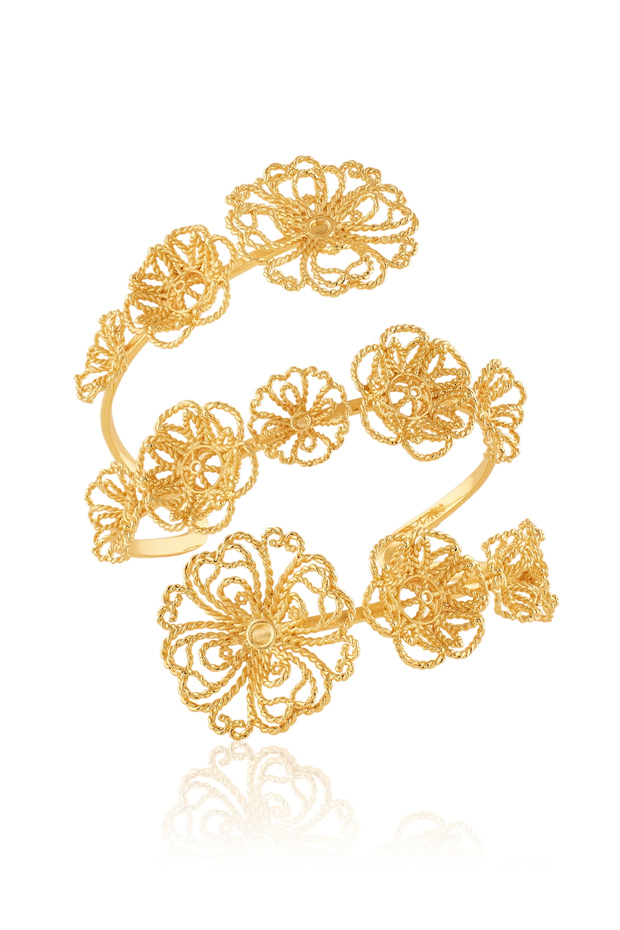 Branco Wrap Around Bracelet In 18Kt Gold Plated