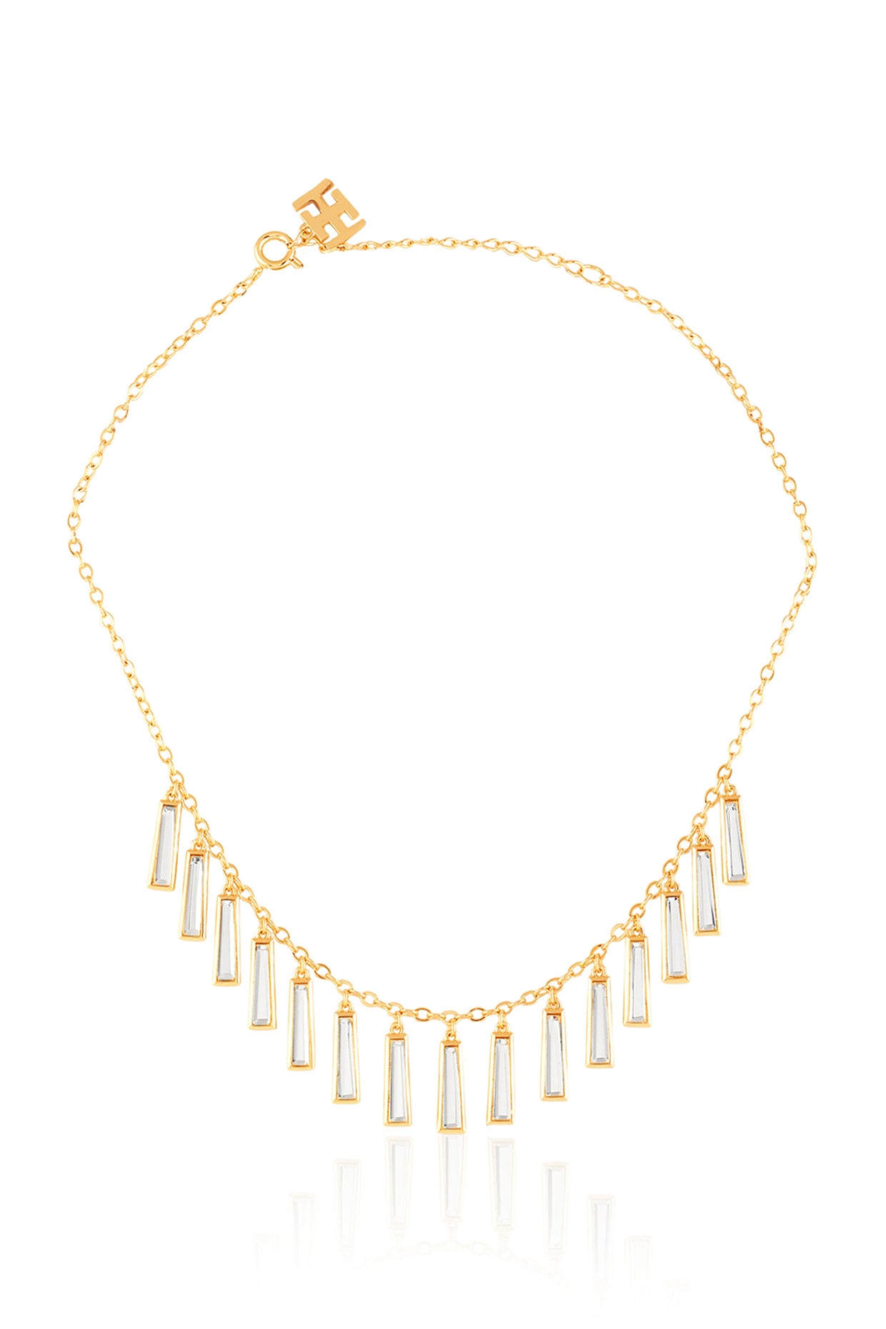 Ecos Mirror Necklace In 18Kt Gold Plated