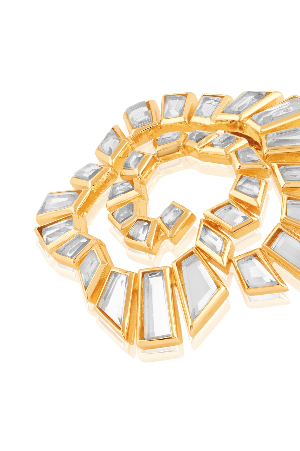 Sagrado Cross Studs In 18Kt Gold Plated