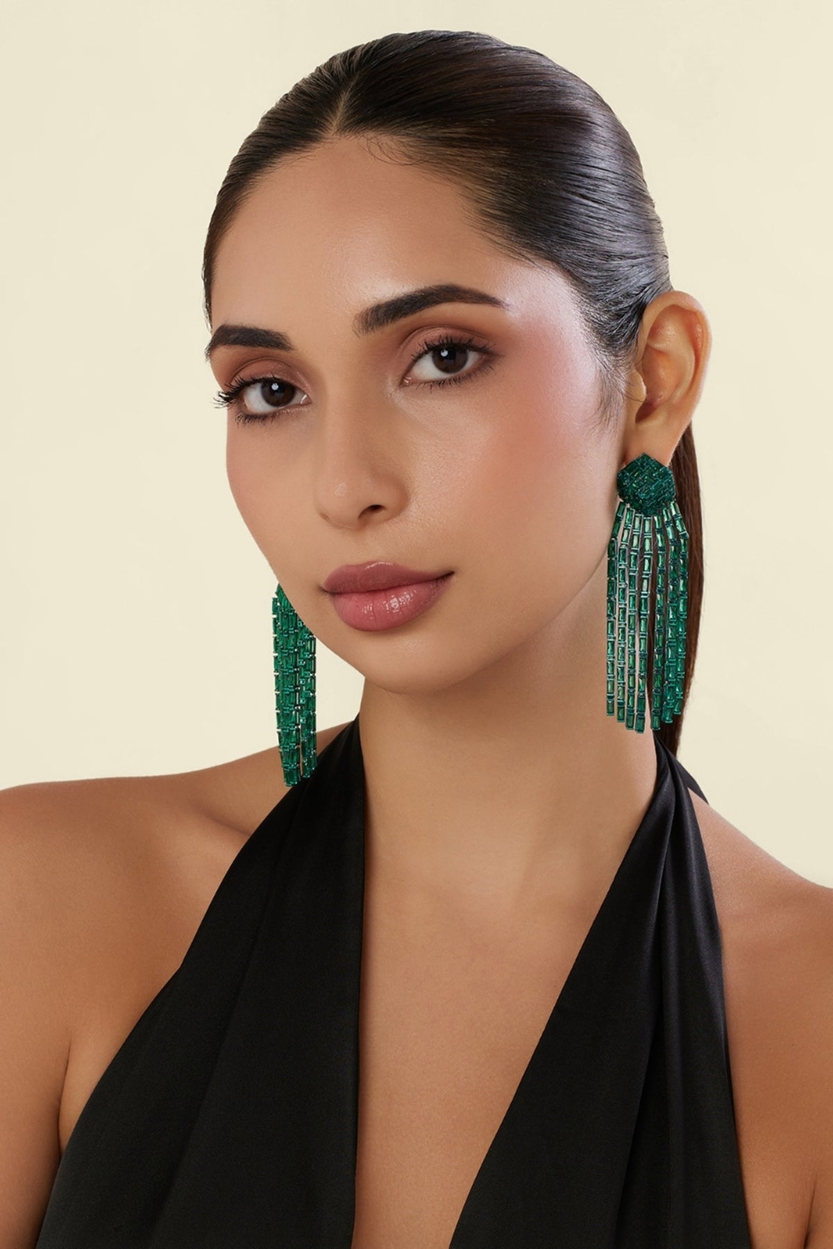 Collet Emerald Botox Danglers