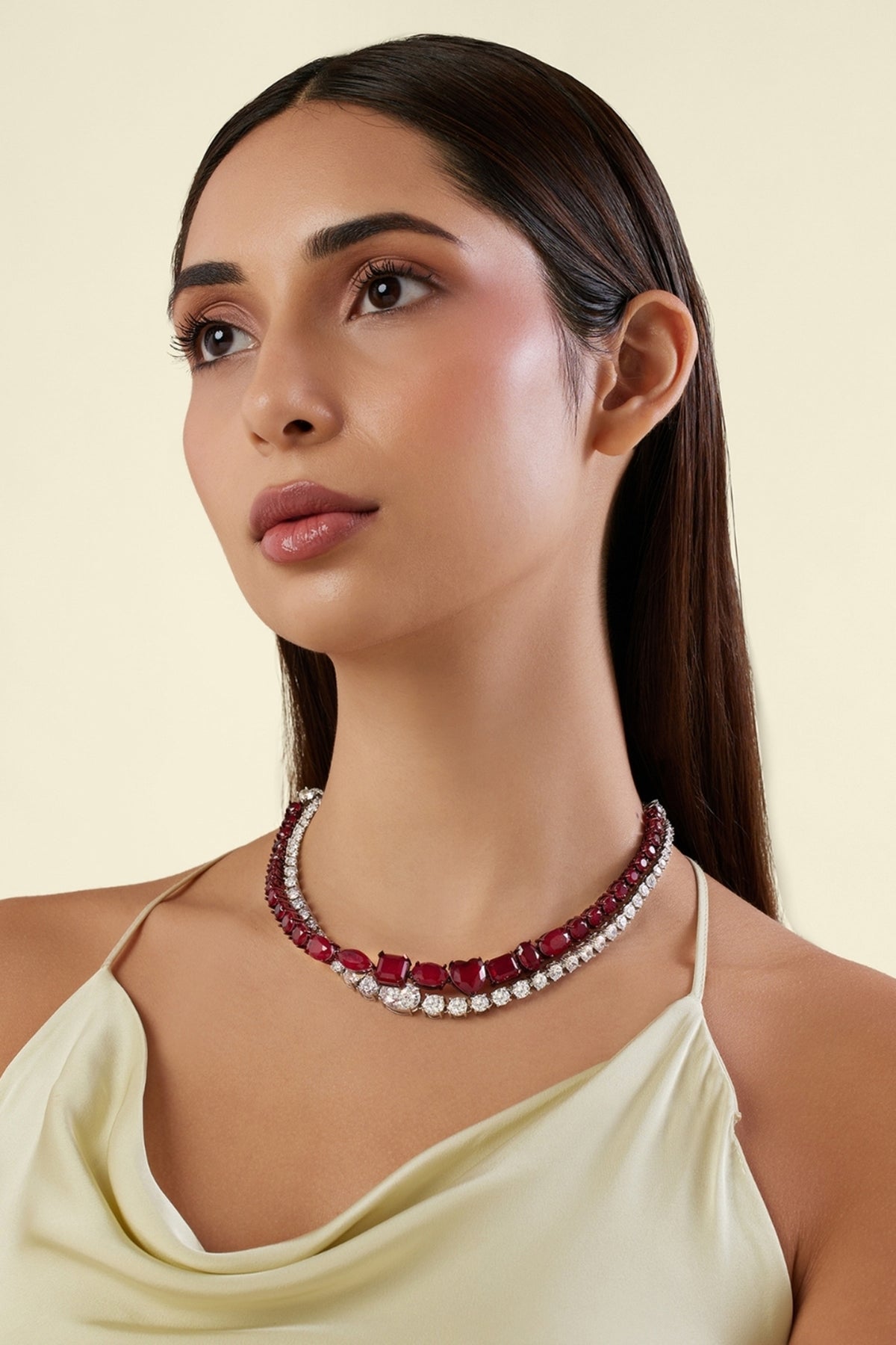 Estate Ruby Botox Necklace