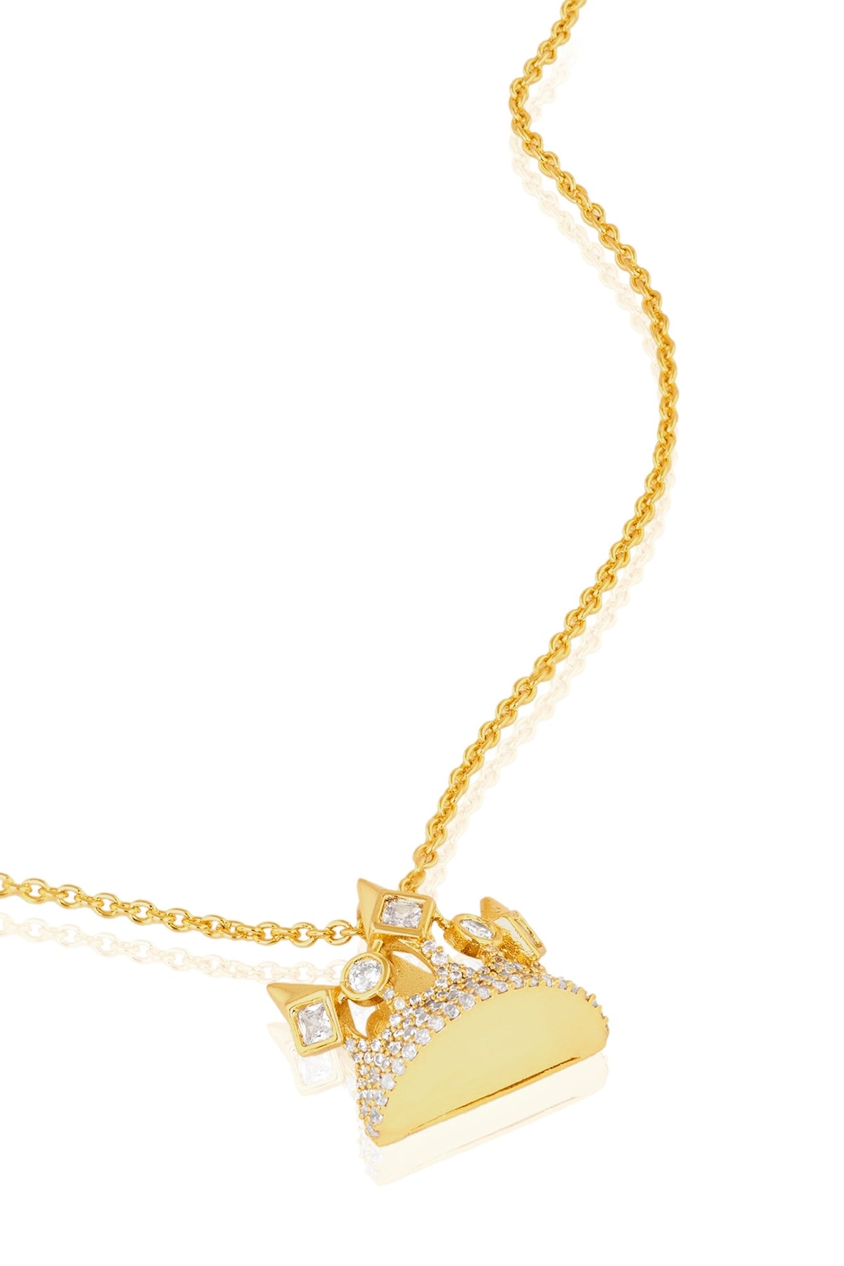 Polki Crown Heir Pendant Necklace