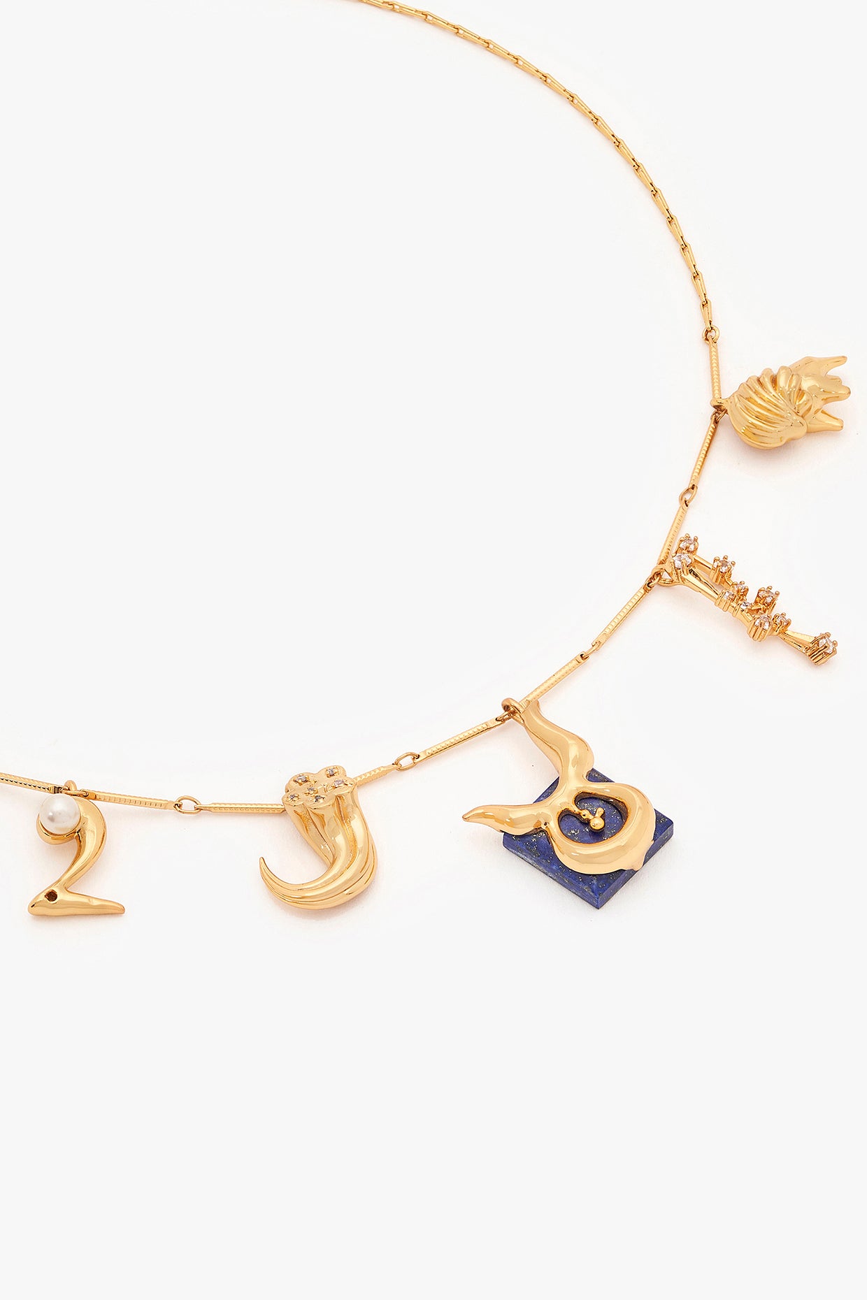 22kt Gold Taurus Charm Necklace