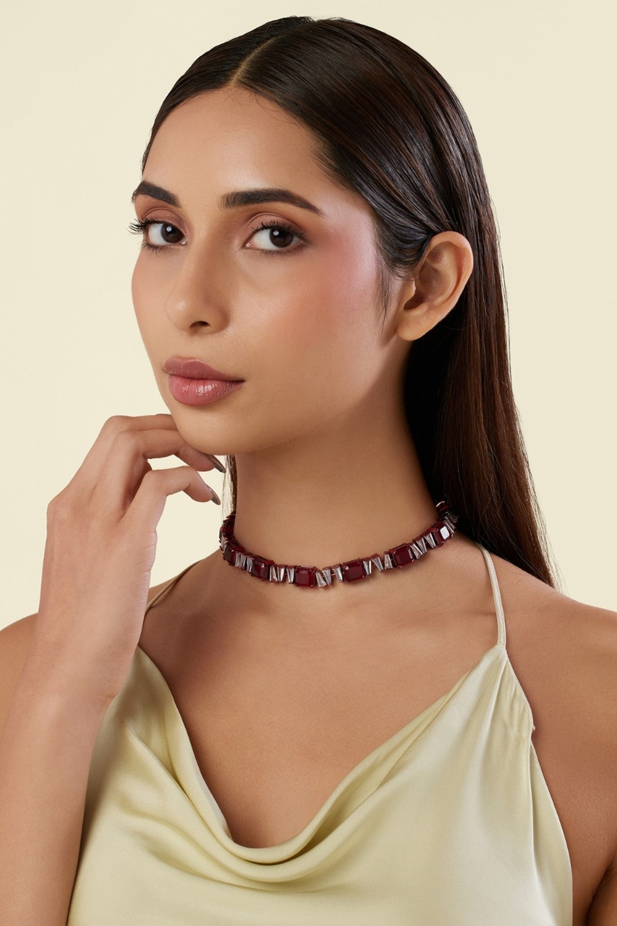 Memoire Sapphire Botox Choker Necklace