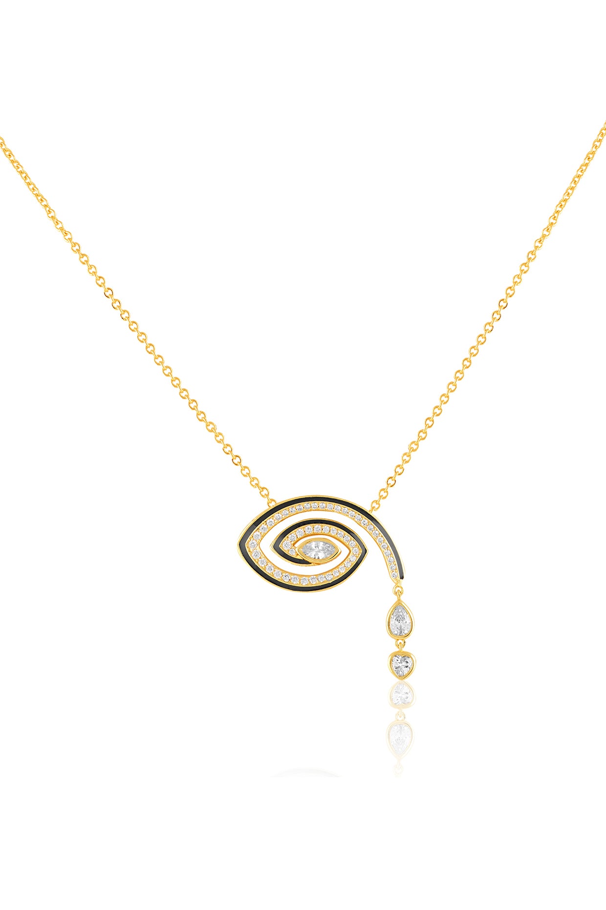 Intuita Pendant Necklace  In 18Kt Gold Plated