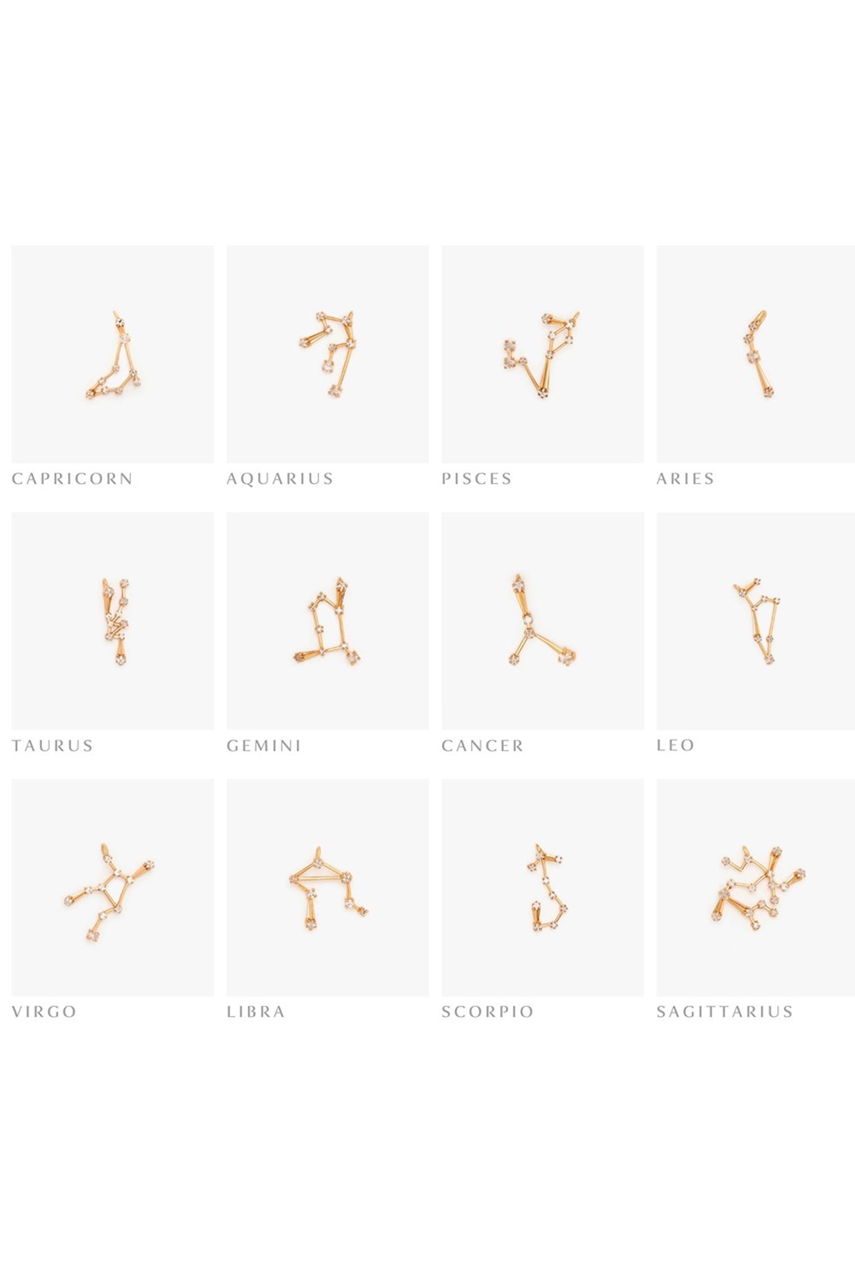 22kt Gold Cancer Charm Necklace