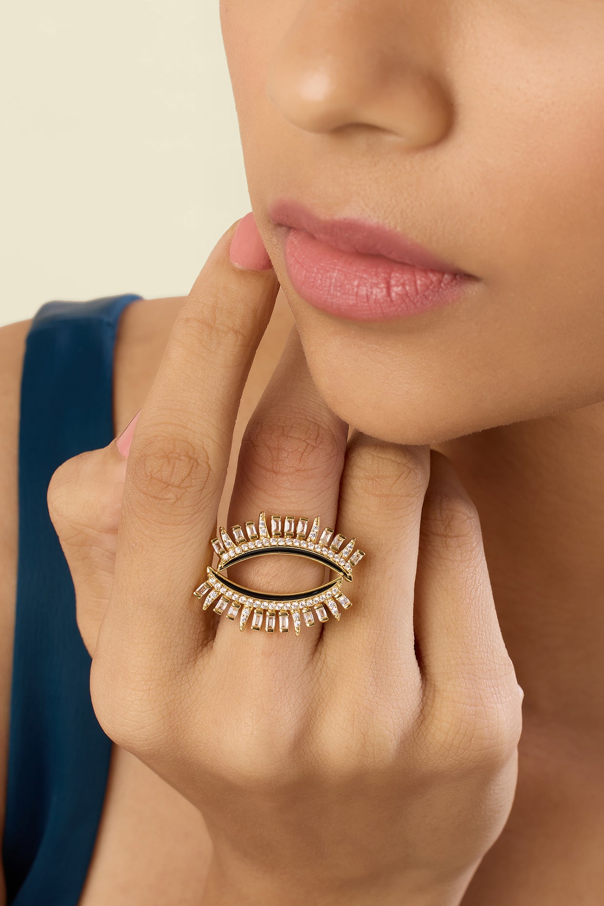 Vestra Ring In 18Kt Gold Plated