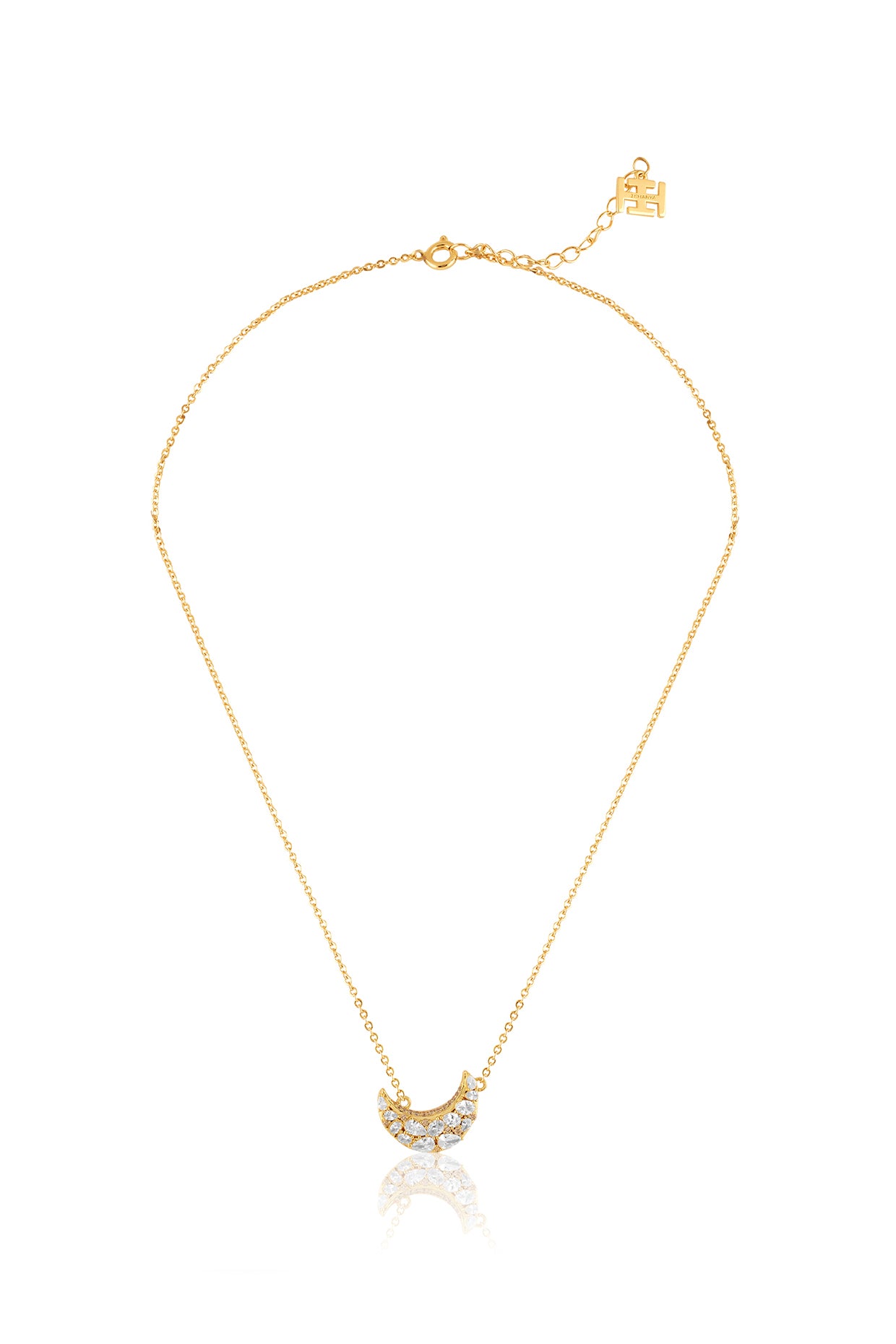 Lune Pendant Necklace In 18Kt Gold Plated