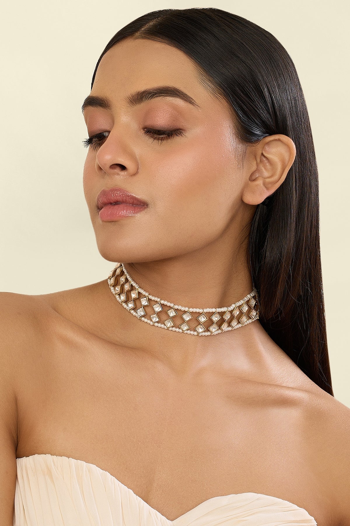 Polki Empress Statement Choker Necklace