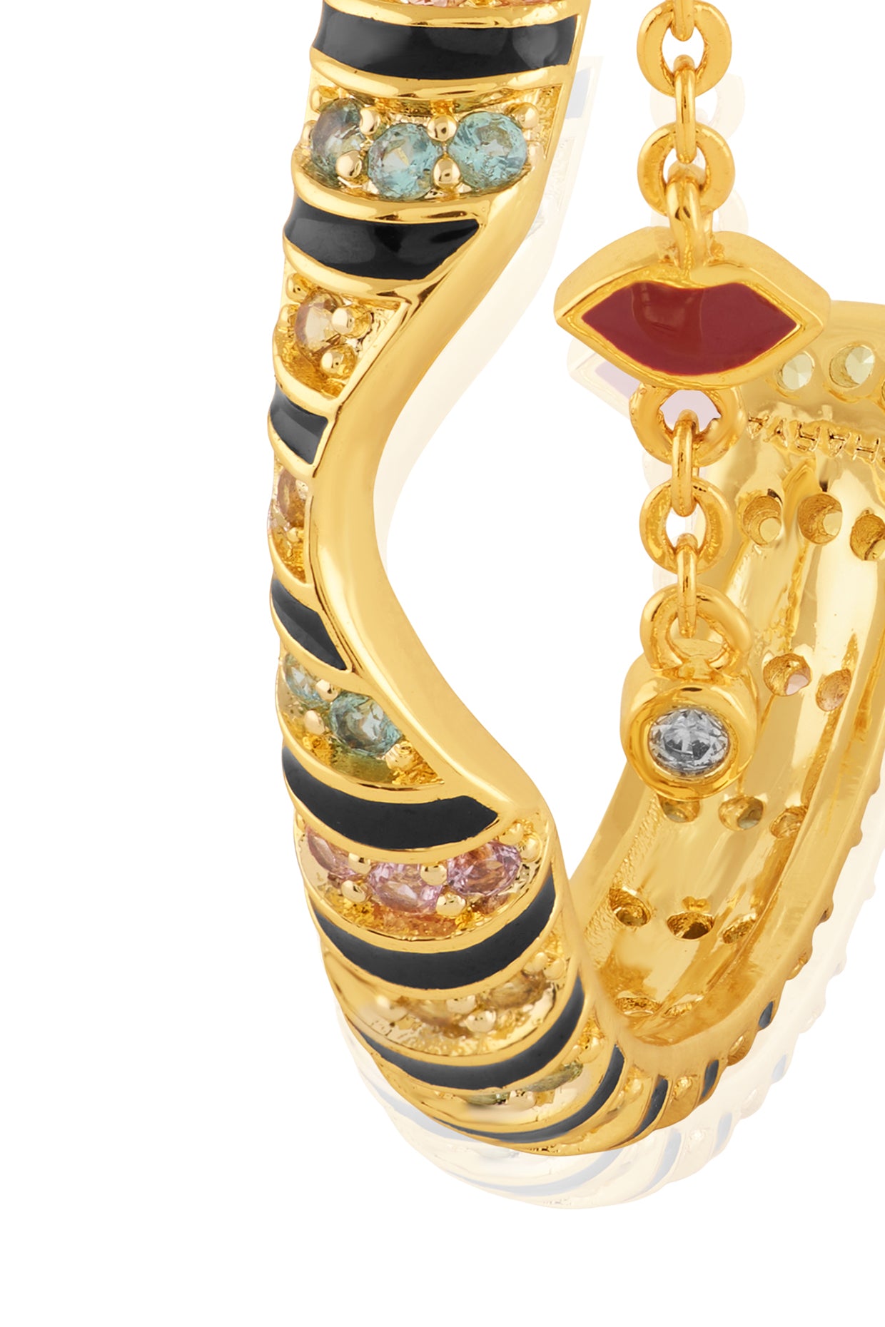 Illusia Statement Earrings In 18Kt Gold Plated