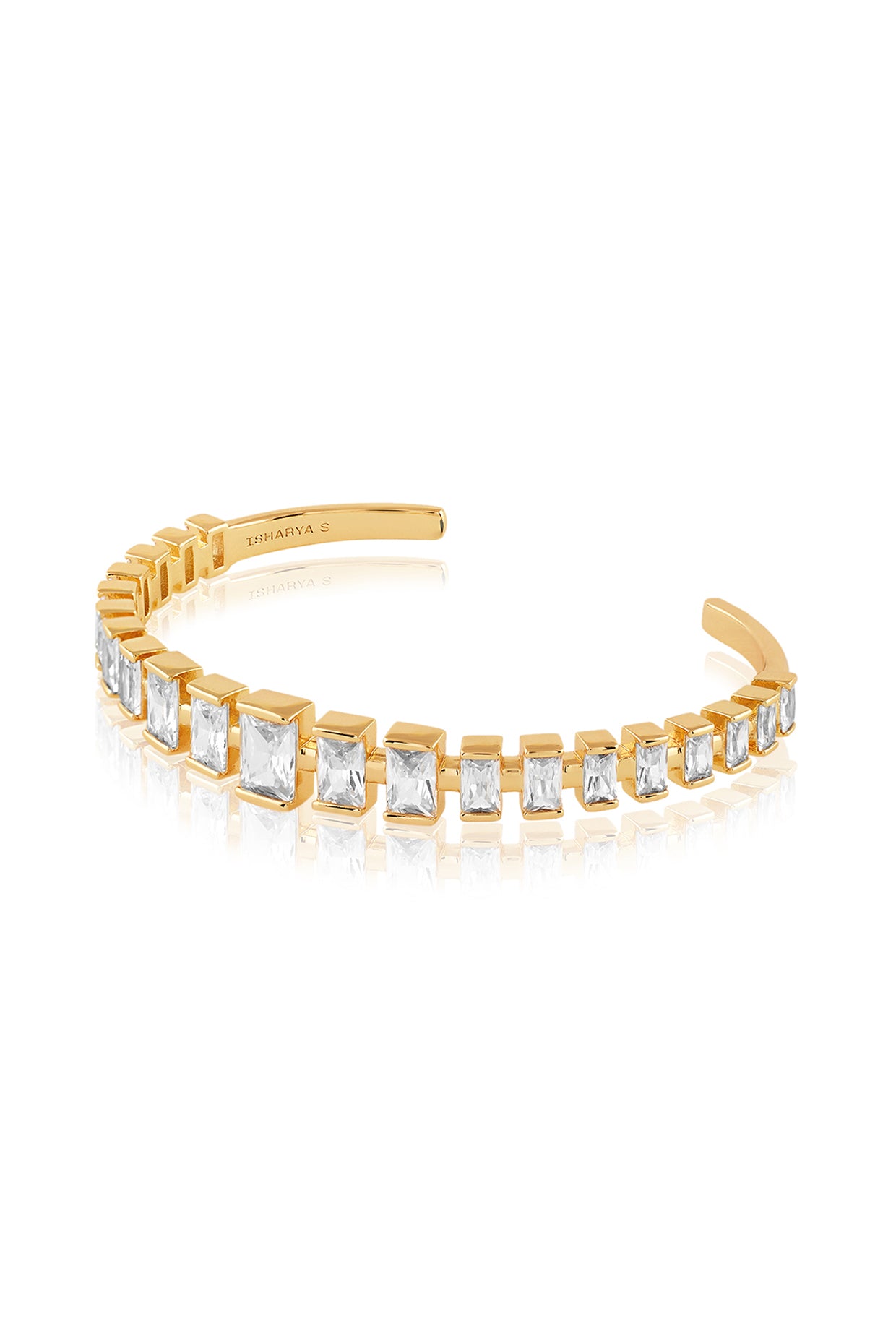 Divine Radiance Cuff In 18kt Gold Plated