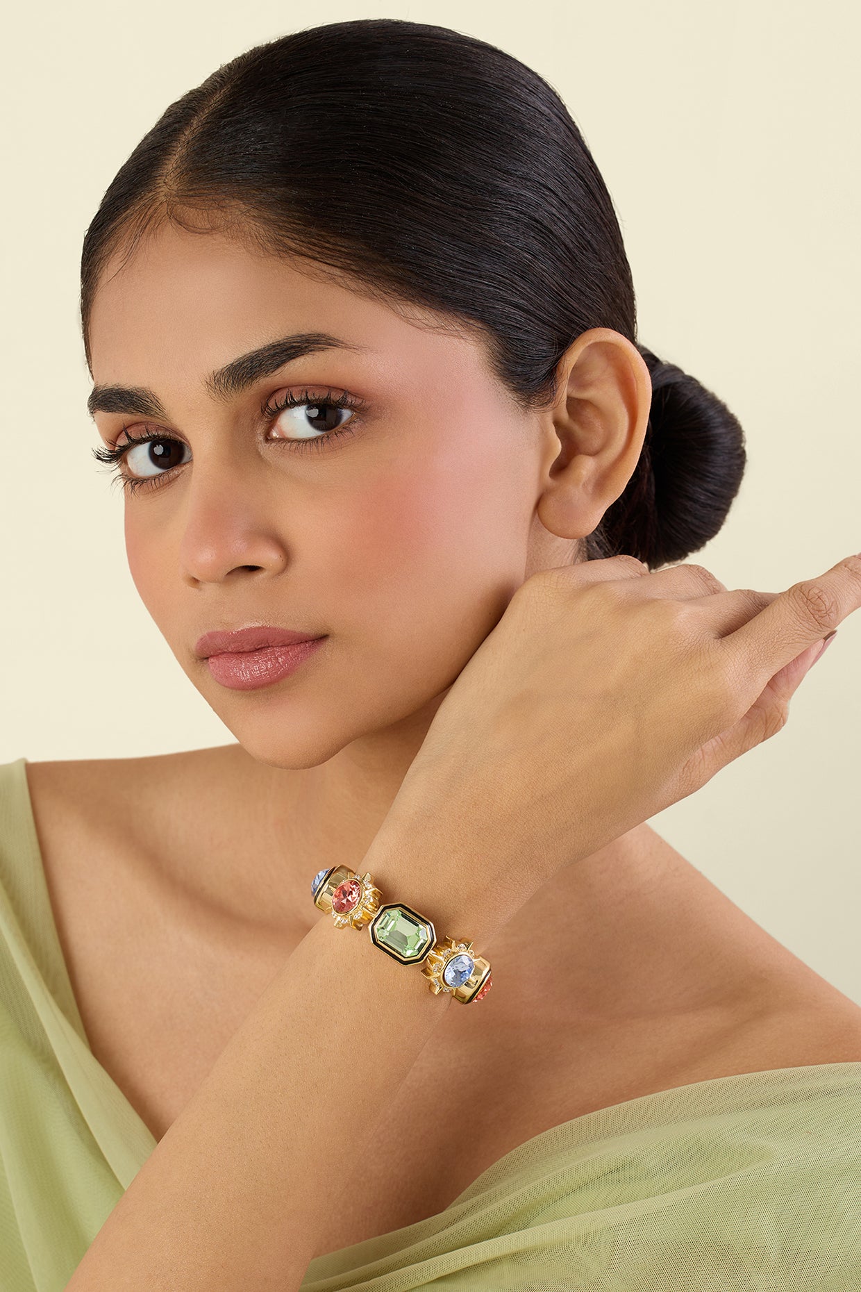 Oracle Statement Bracelet 18kt Gold Plated