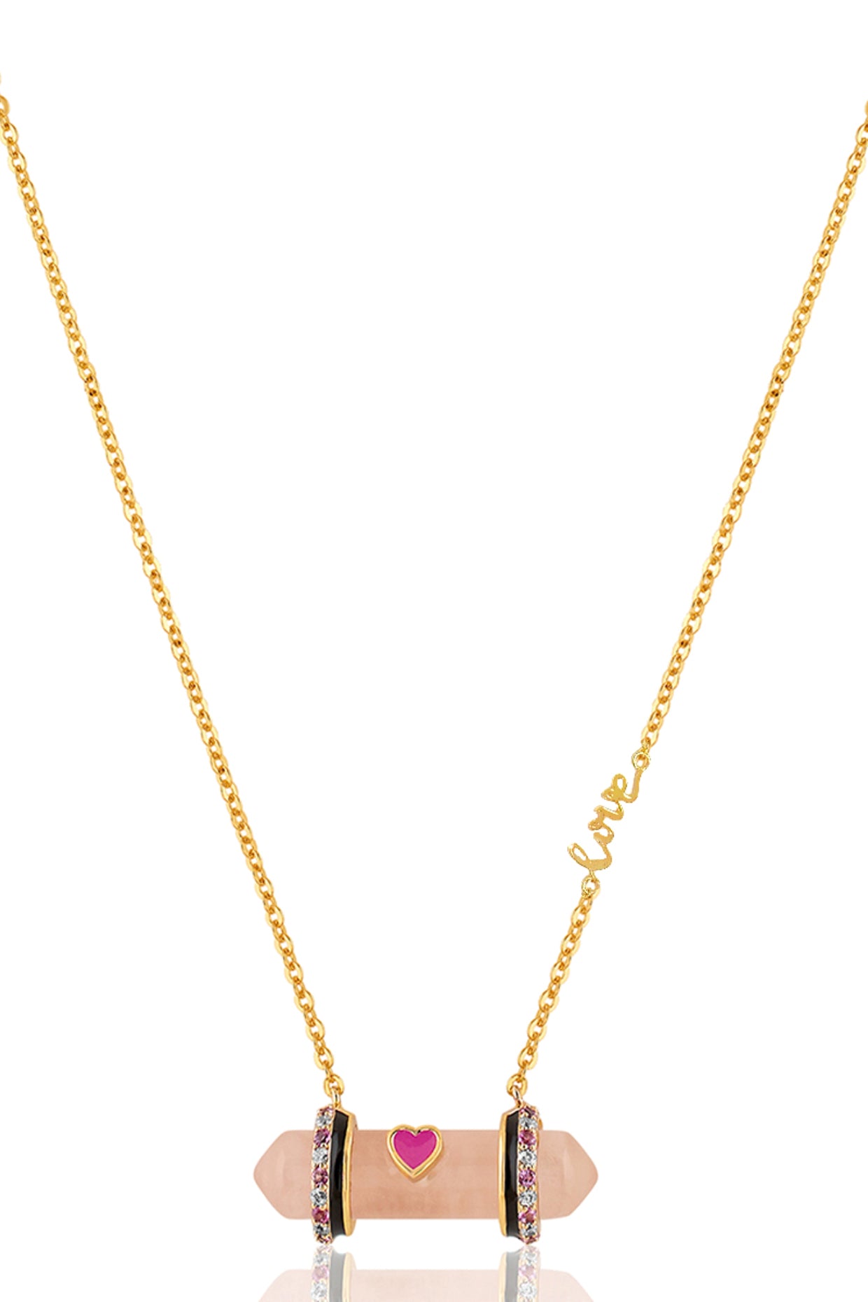 Heart of Light Necklace In Green plating