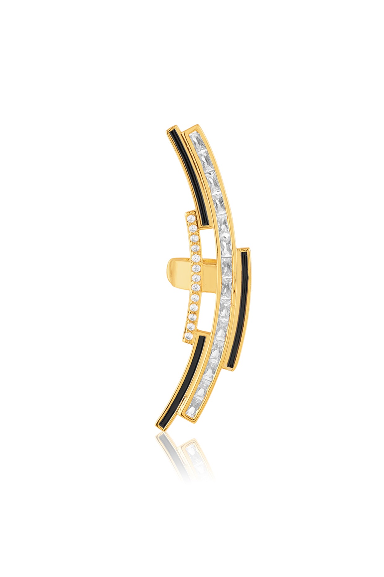 Mirova Ear Cuffs In 18Kt Gold Plated