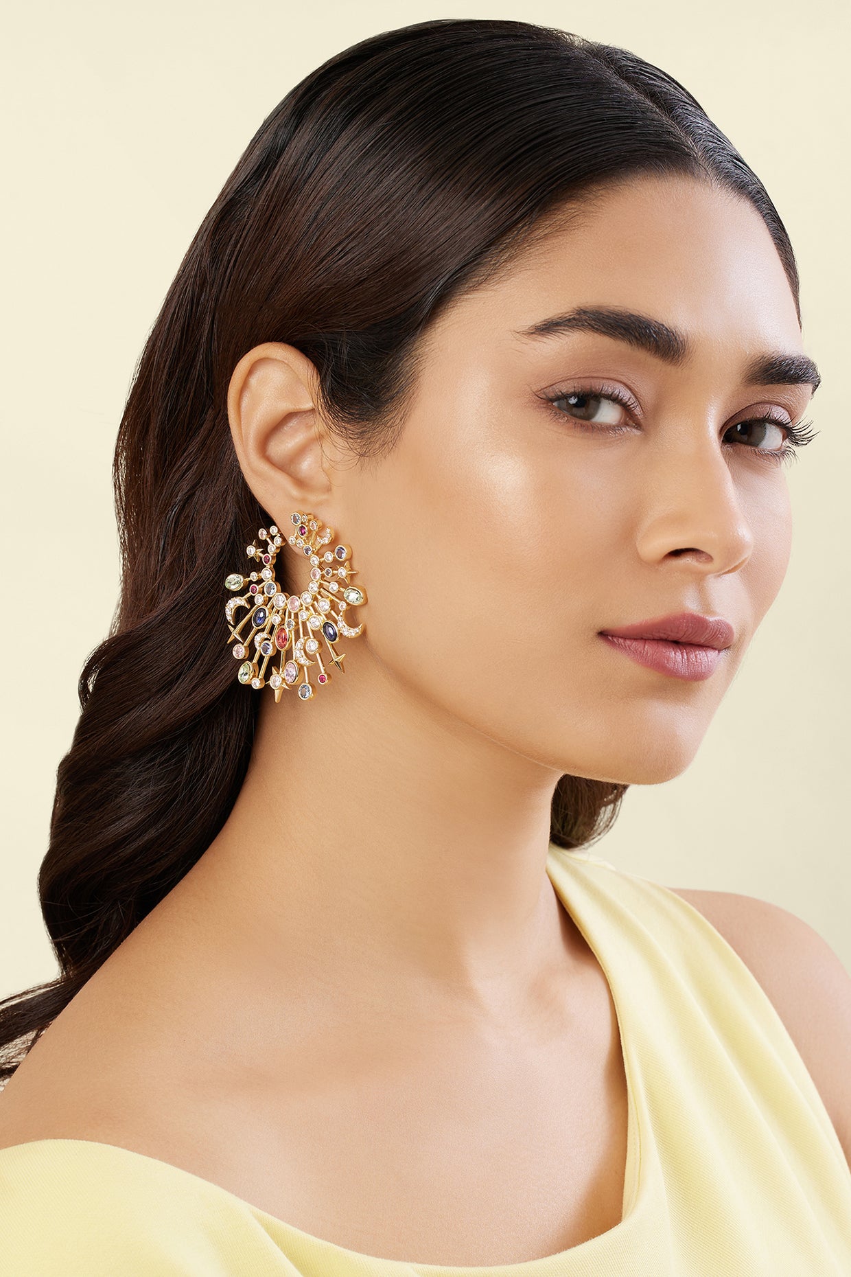 Rumi's Last Poem Earrings In 18Kt Gold Plated