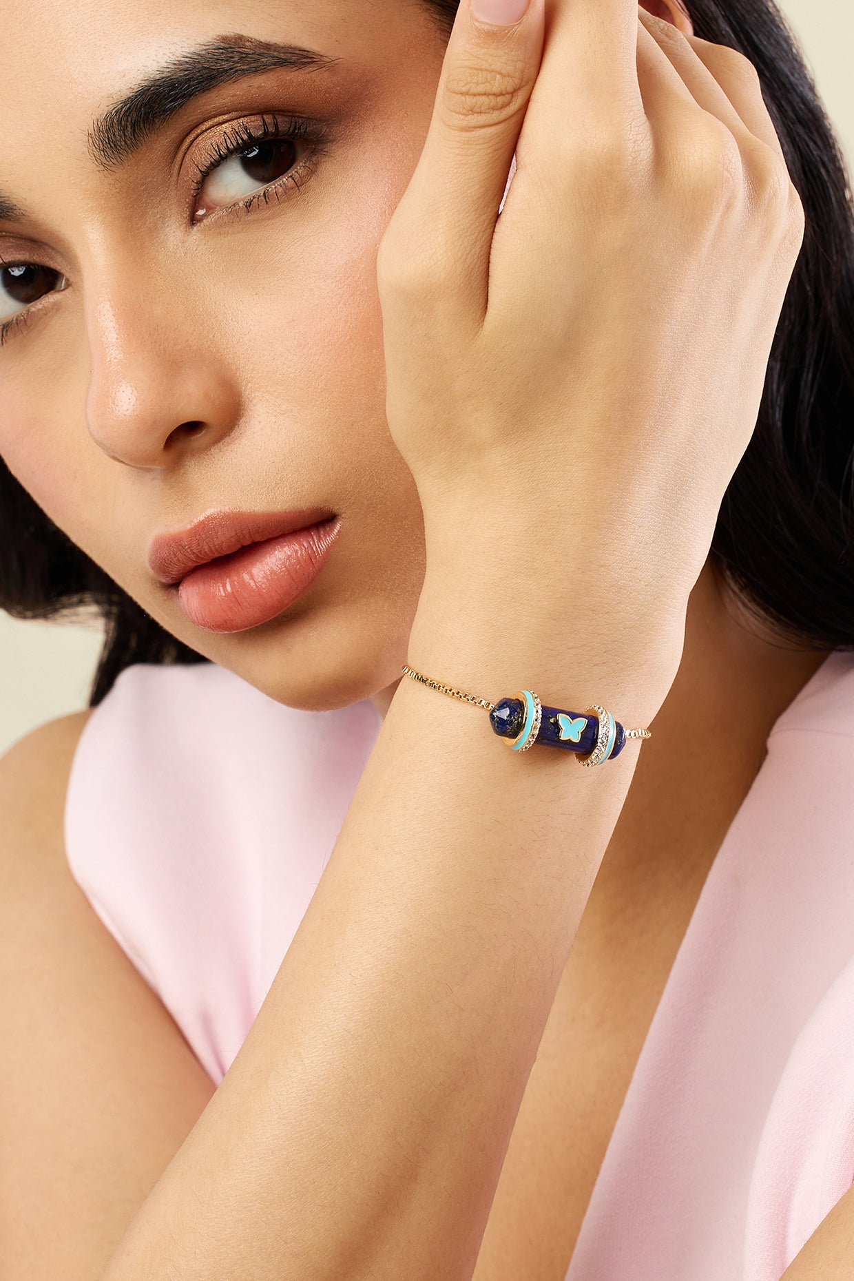 Celestial Core Bracelet In 18kt Gold Plated