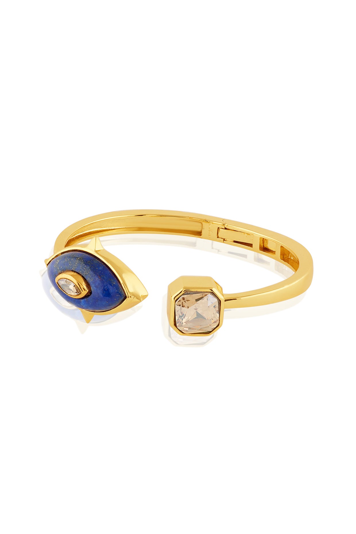 Sigil Eye Front Open Cuff 18kt Gold Plated