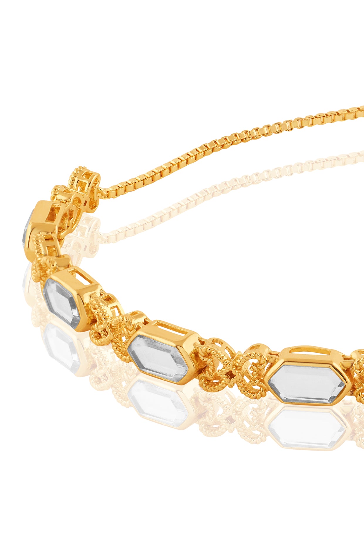 Marfim Bolo Bracelet In 18Kt Gold Plated