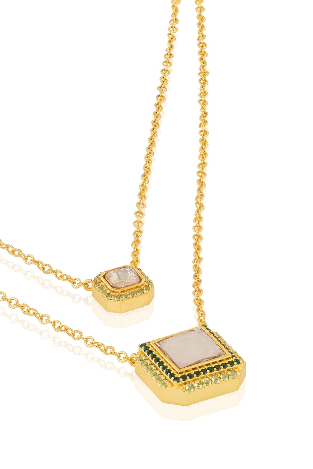 Polki Double Reign Layered Necklace