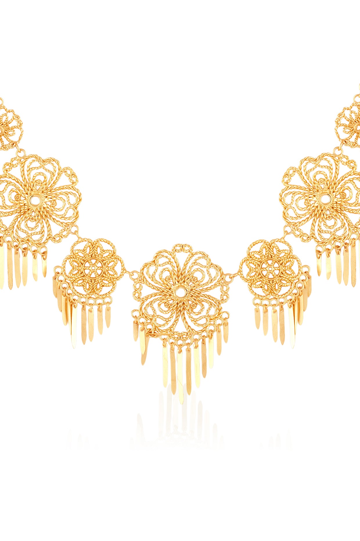 Maré Statement Necklace In 18Kt Gold Plated