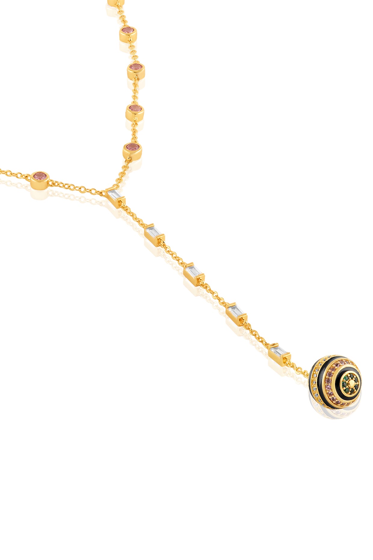 Evoka Y Necklace In 18Kt Gold Plated
