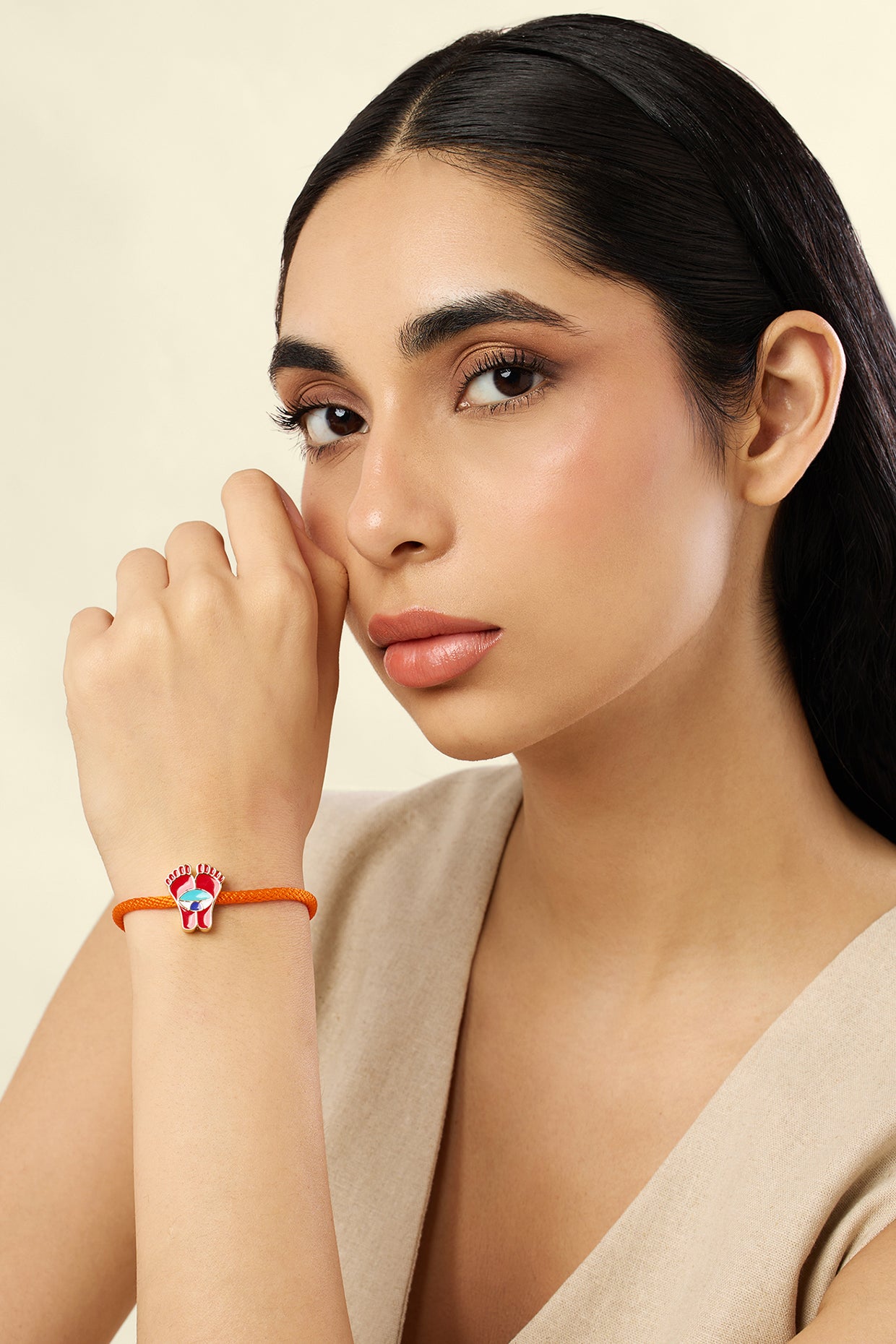 Laxmi Bracelet In 18kt Gold Plated