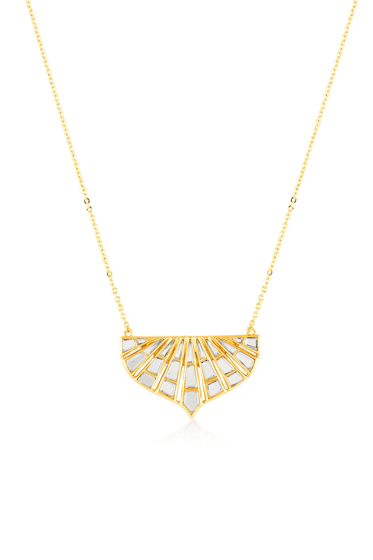 Porta Pendant Necklace In 18Kt Gold Plated