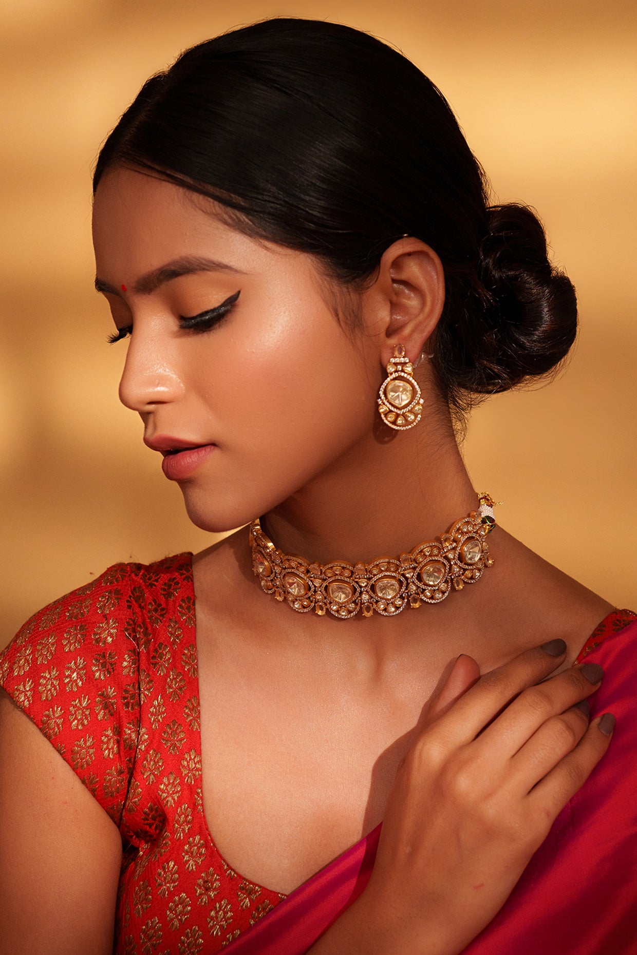 Nagozi Moissanite Choker Set