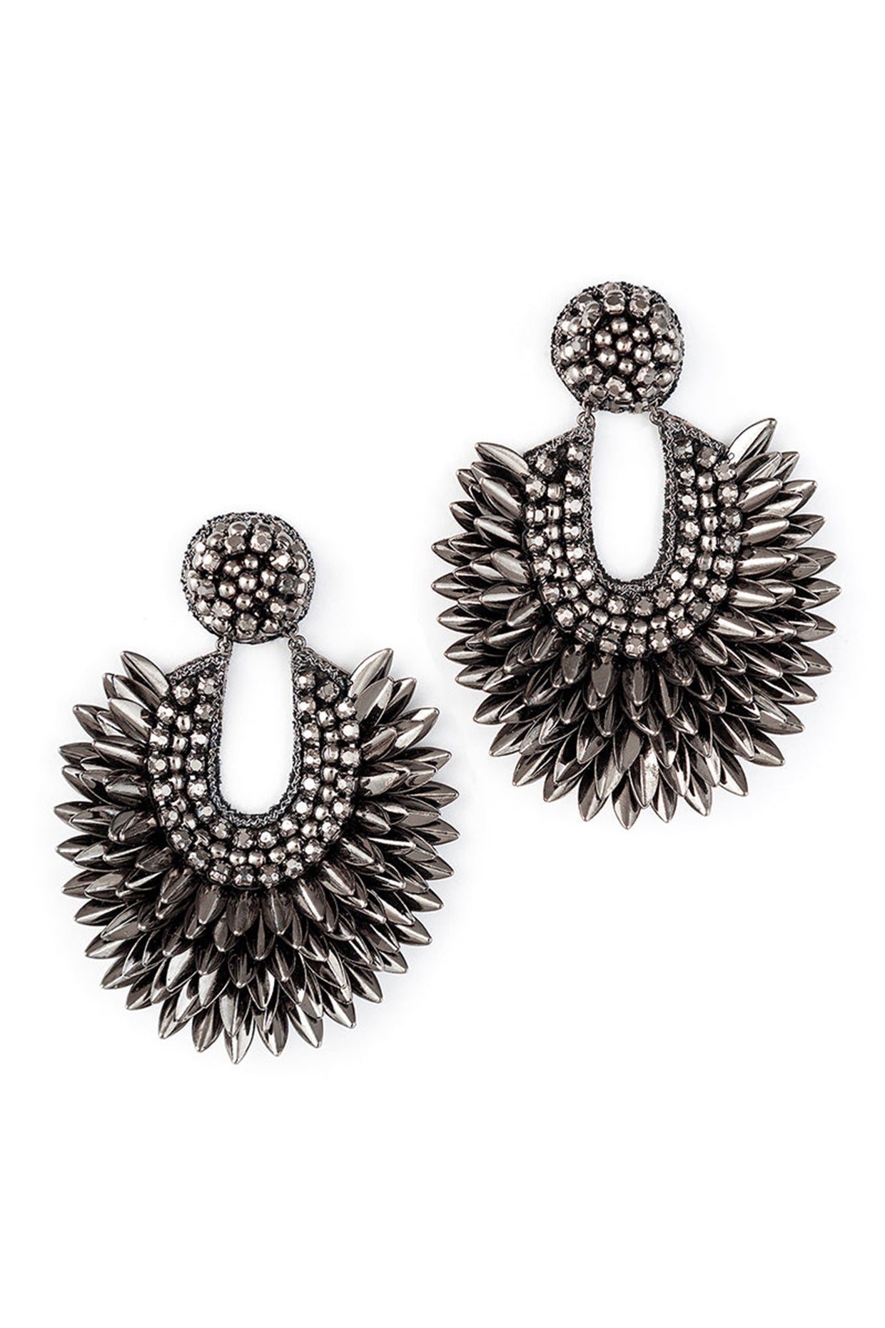 GunmetalPosha Earrings