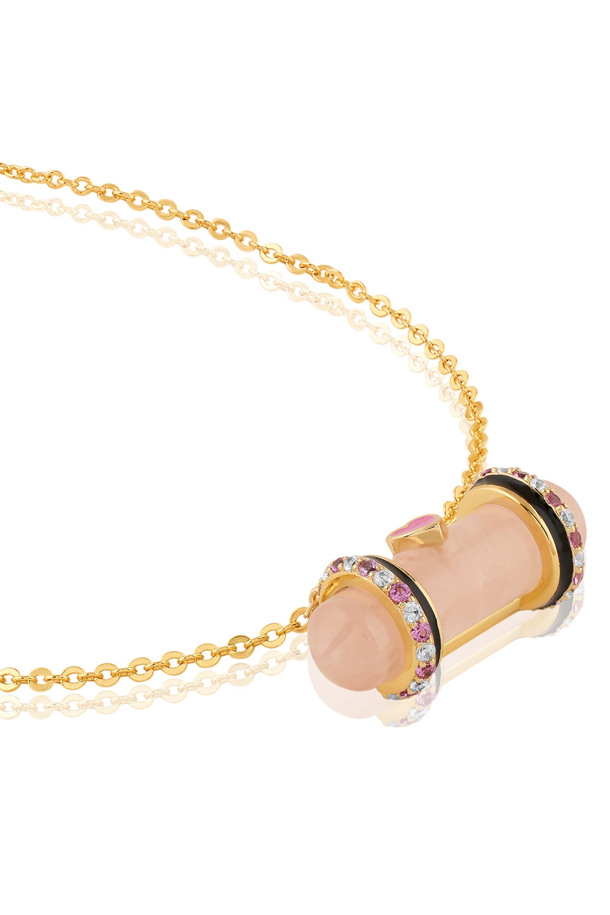 Heart of Light Necklace In Green plating