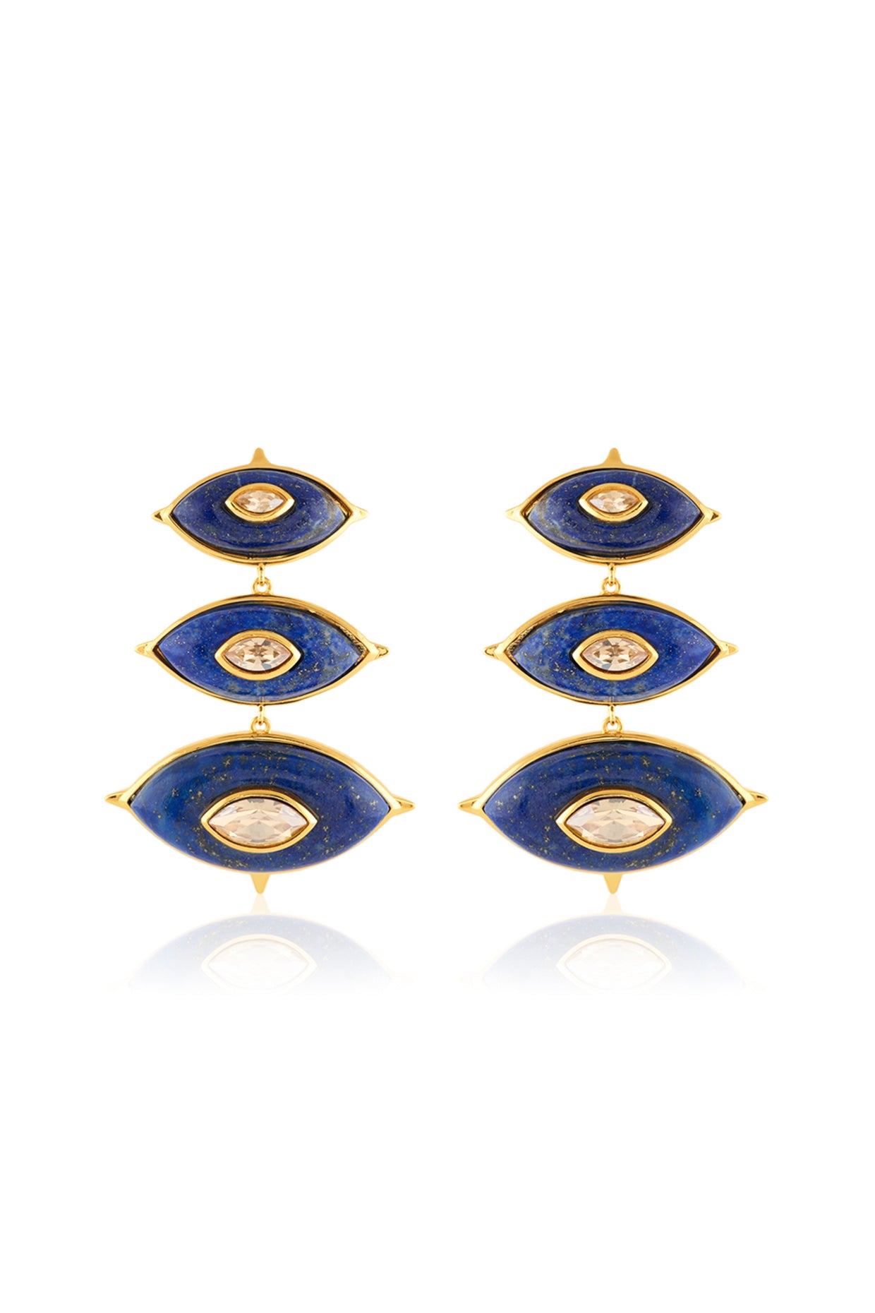 Divina Eye Danglers 18kt Gold Plated