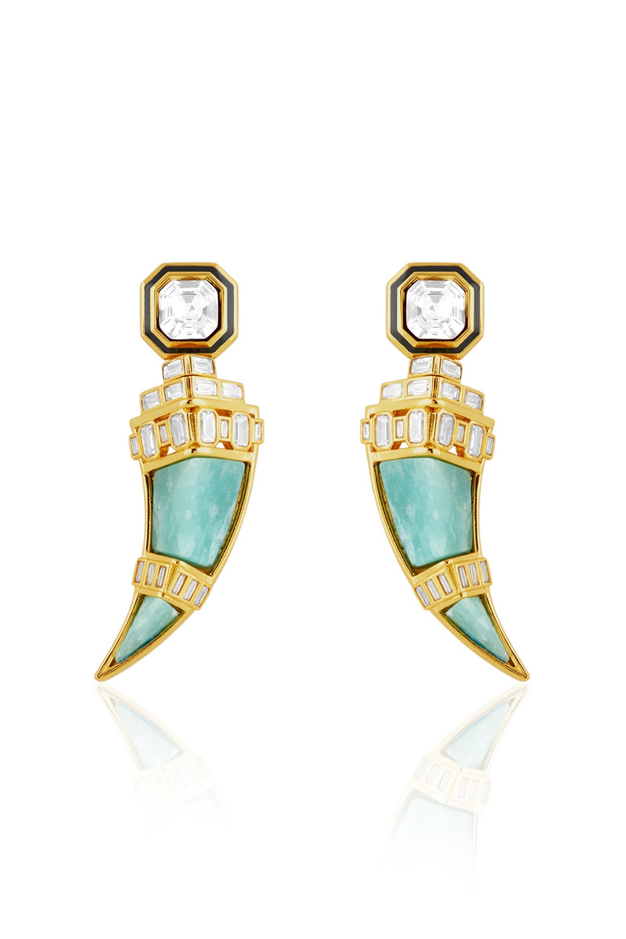 Daggera Statement Danglers 18kt Gold Plated